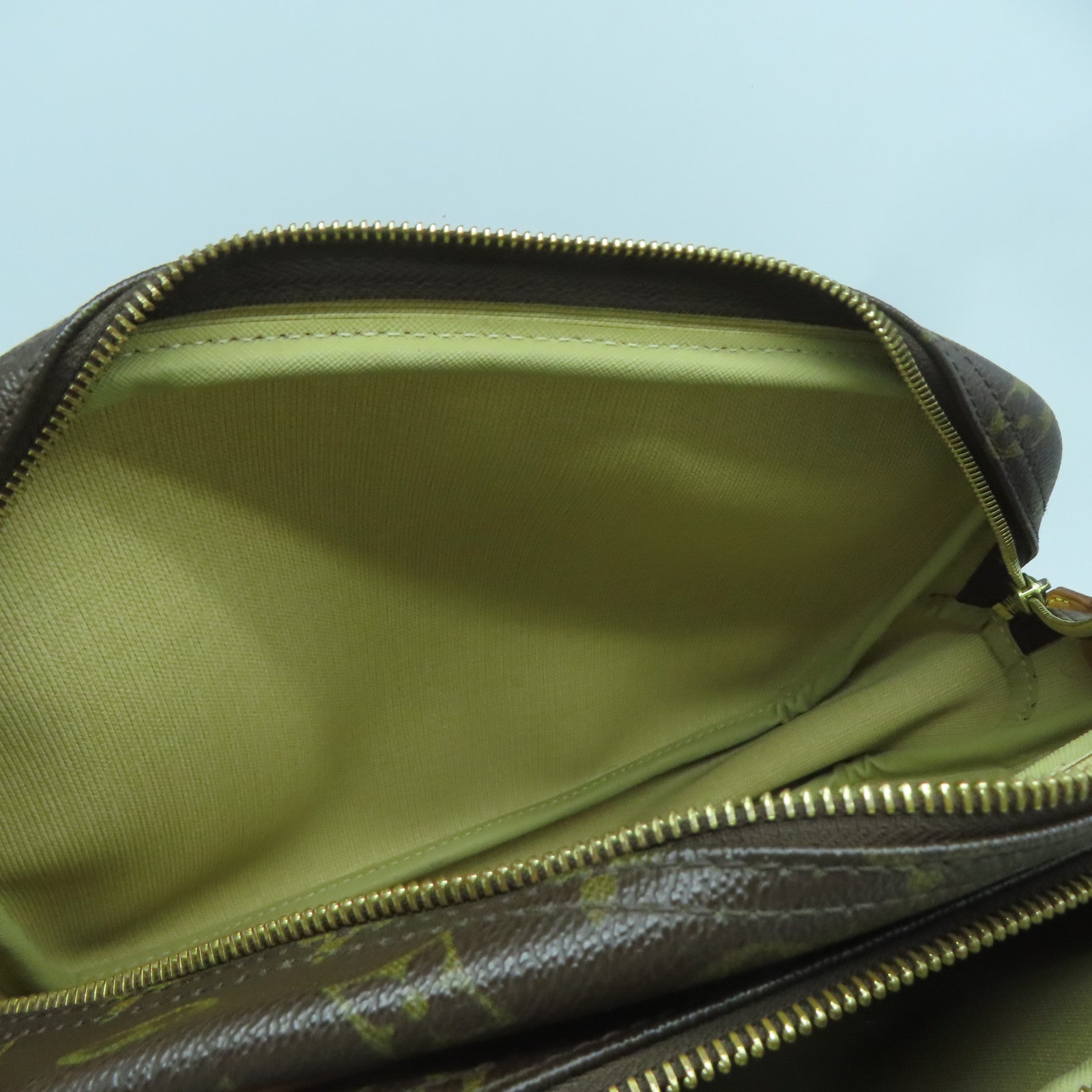 LOUIS VUITTON Monogram Reporter PM金扣肩背袋啡色