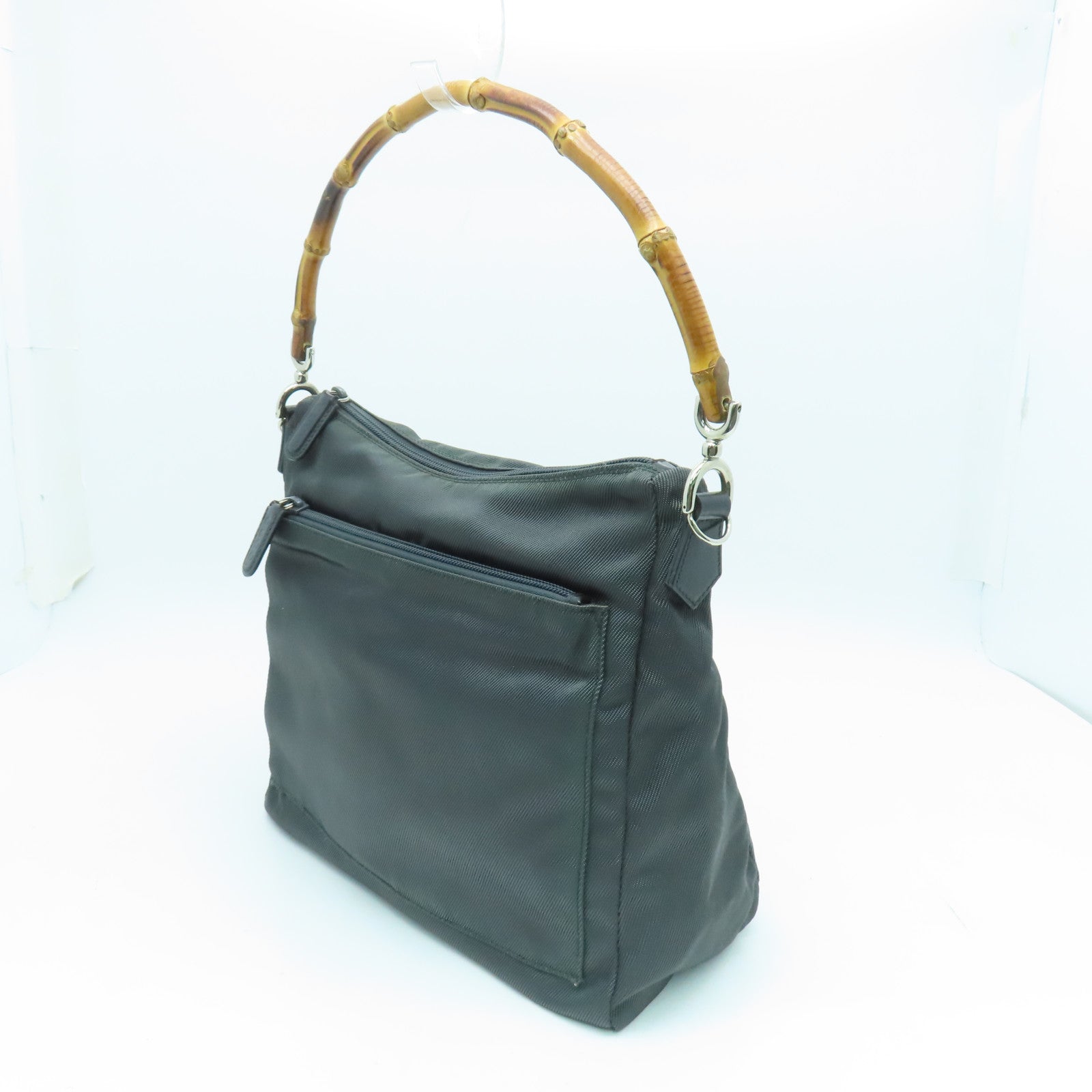 GUCCI 尼龙Shoulder Bag银扣手挽肩背两用袋