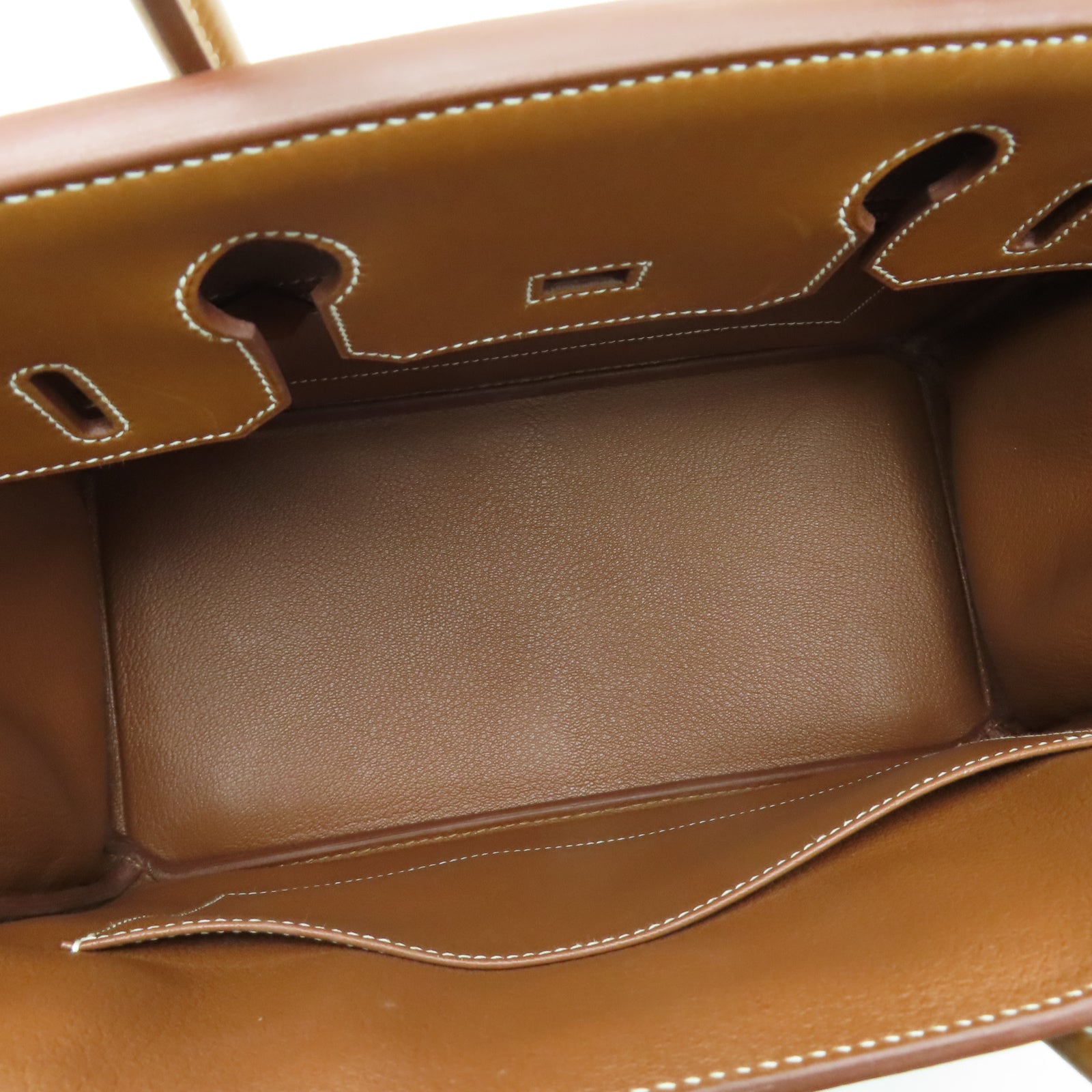 HERMES Barenia皮革Birkin 30銀扣手挽袋Gold經典駝色