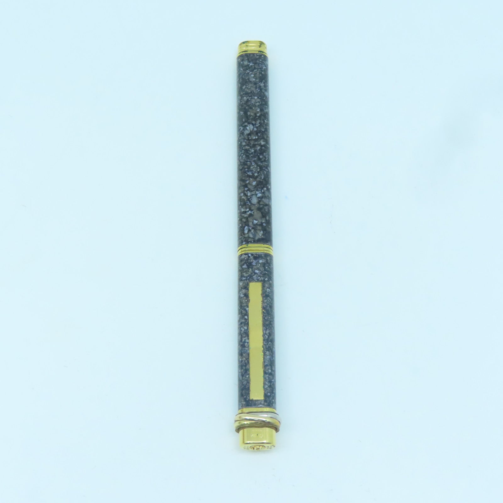 CARTIER 金屬Pen藍色墨水原子筆黑色/金色