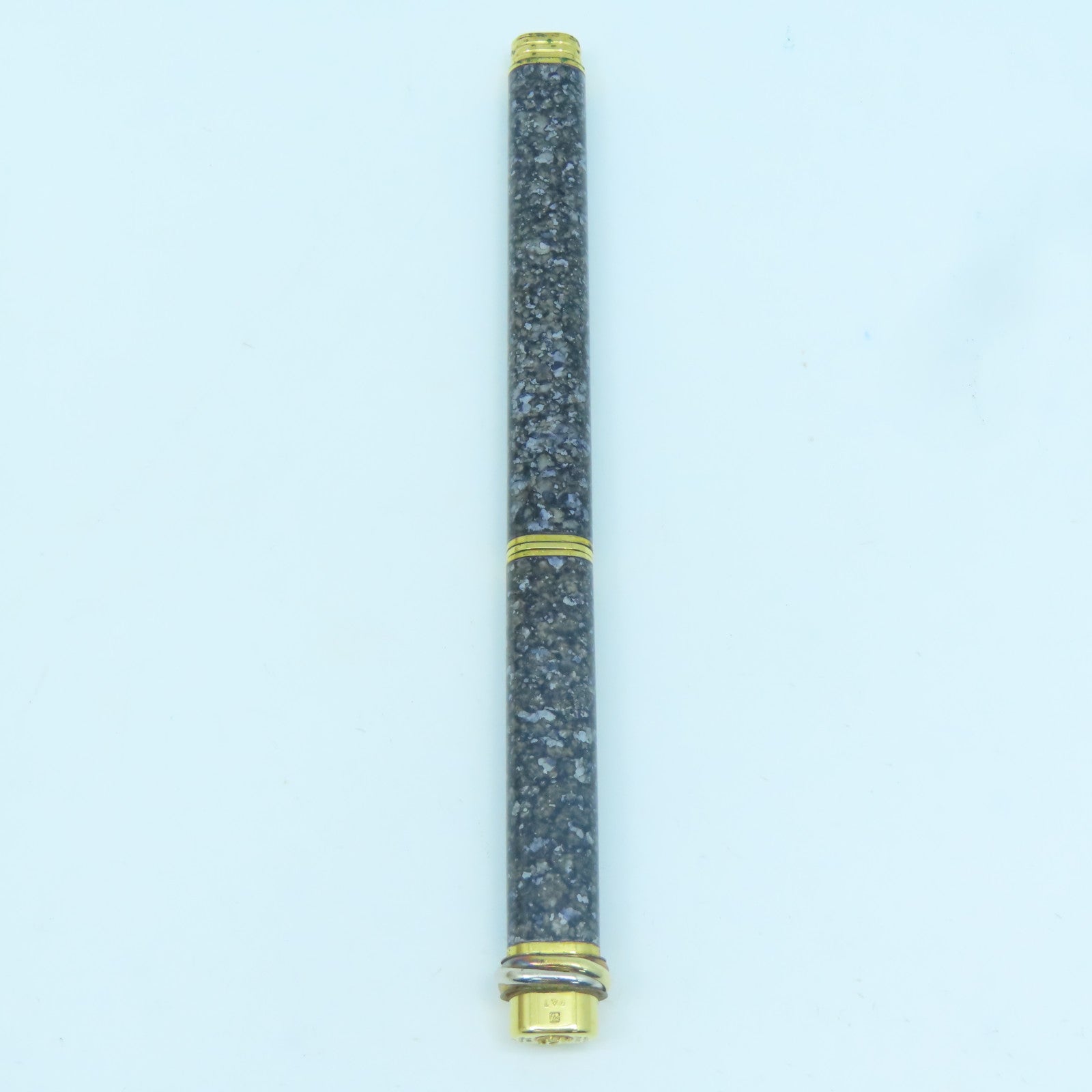 CARTIER 金屬Pen藍色墨水原子筆黑色/金色