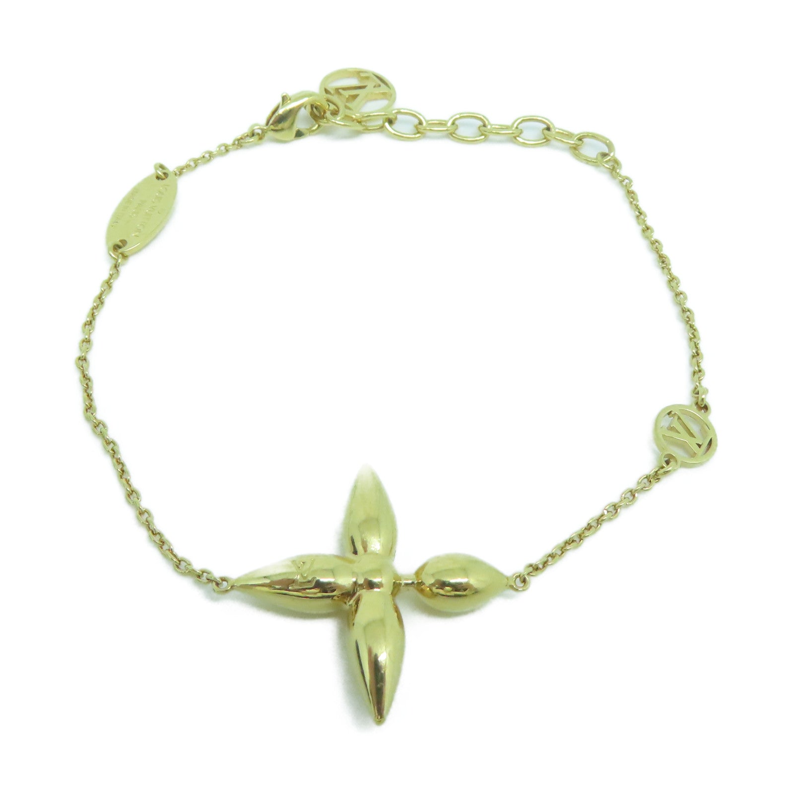LOUIS VUITTON 金屬Louisette Bracelet手鏈金色