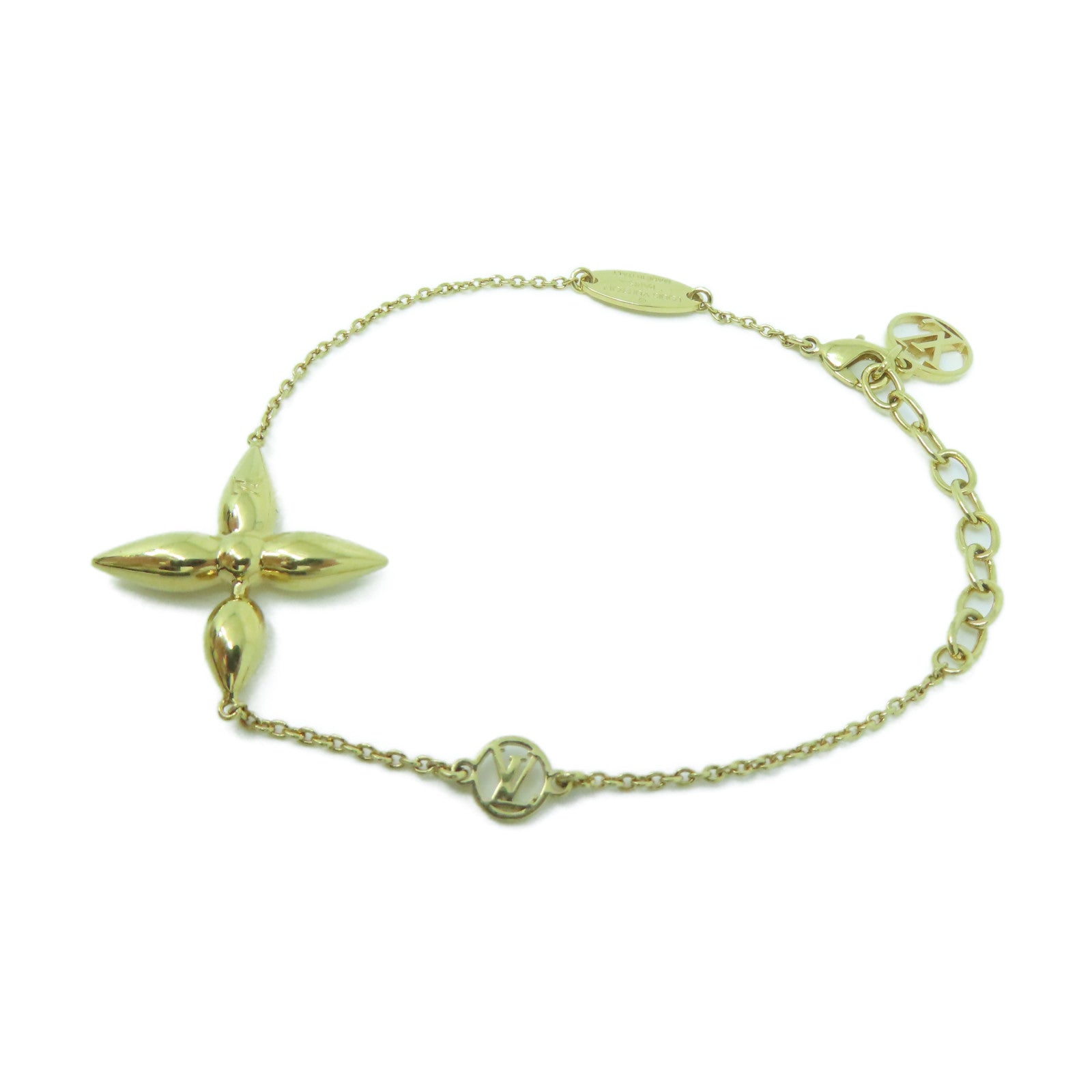 LOUIS VUITTON 金屬Louisette Bracelet手鏈金色