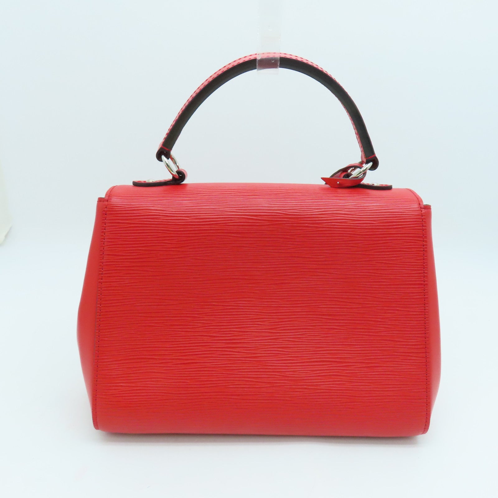 LOUIS VUITTON Epi Cluny BB 2 way Shoulder金扣手挽肩背两用袋红色