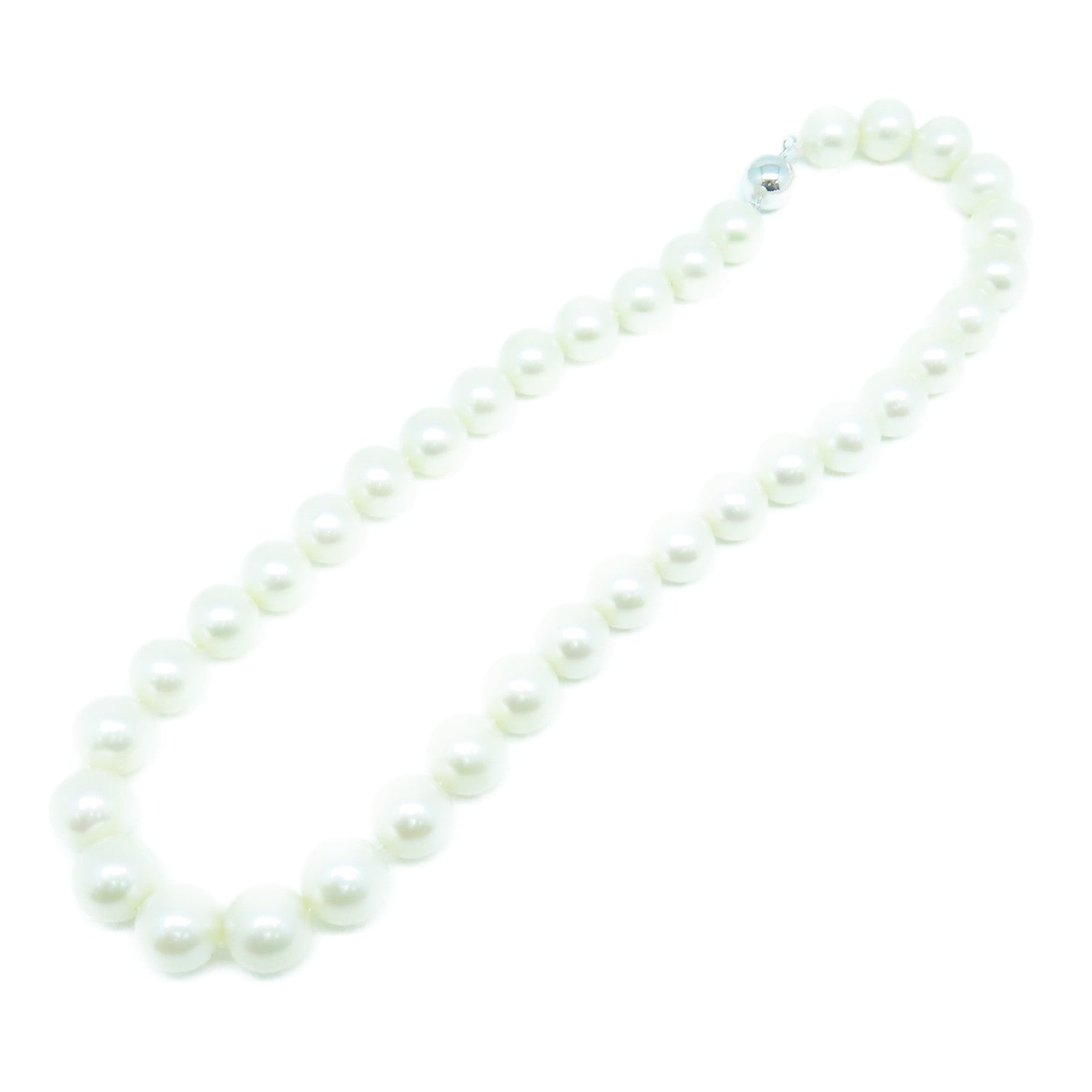 JEWELRY 14K White Gold Pearl 77.9g Pearl Necklace