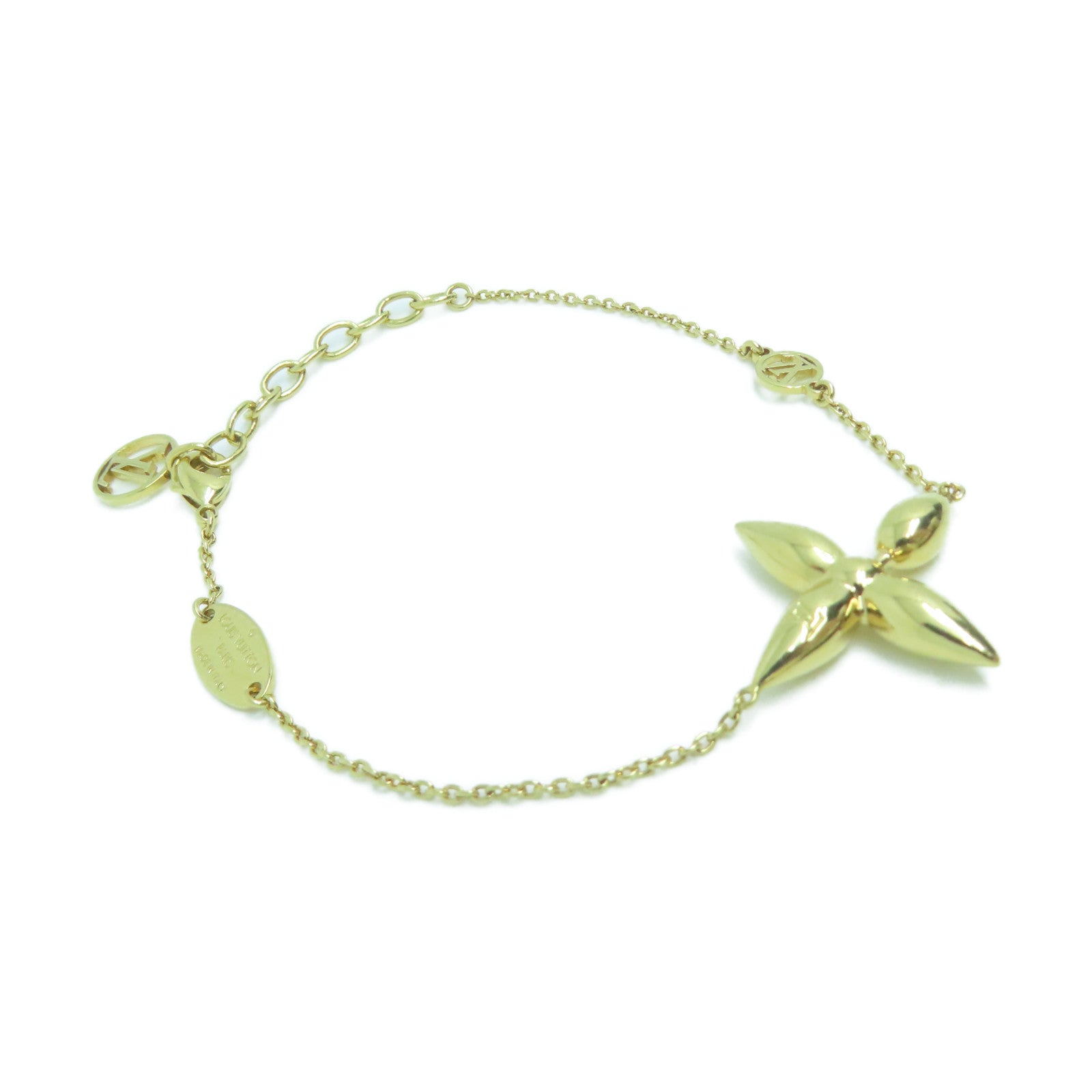 LOUIS VUITTON 金屬Louisette Bracelet手鏈金色
