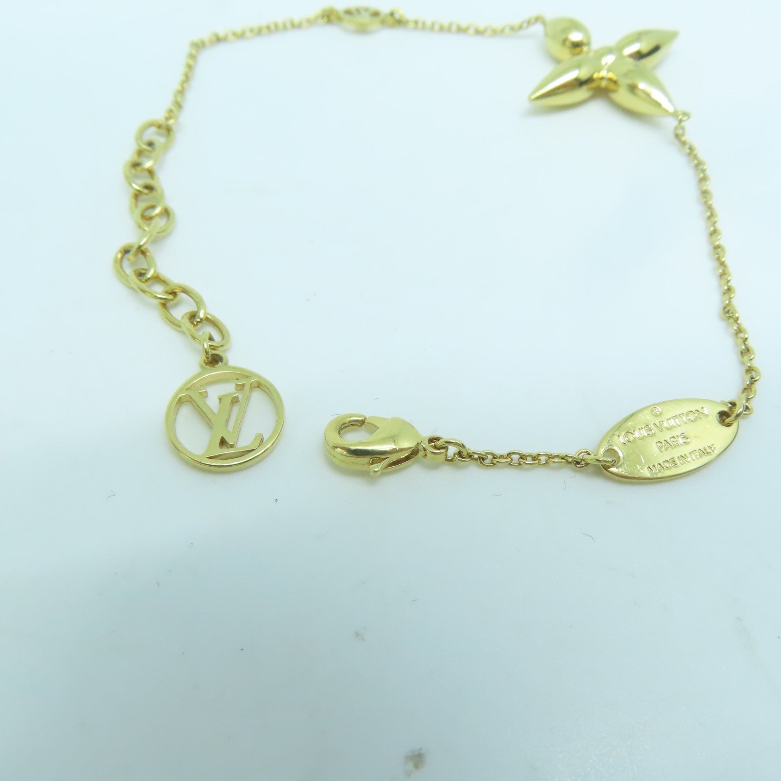 LOUIS VUITTON 金屬Louisette Bracelet手鏈金色
