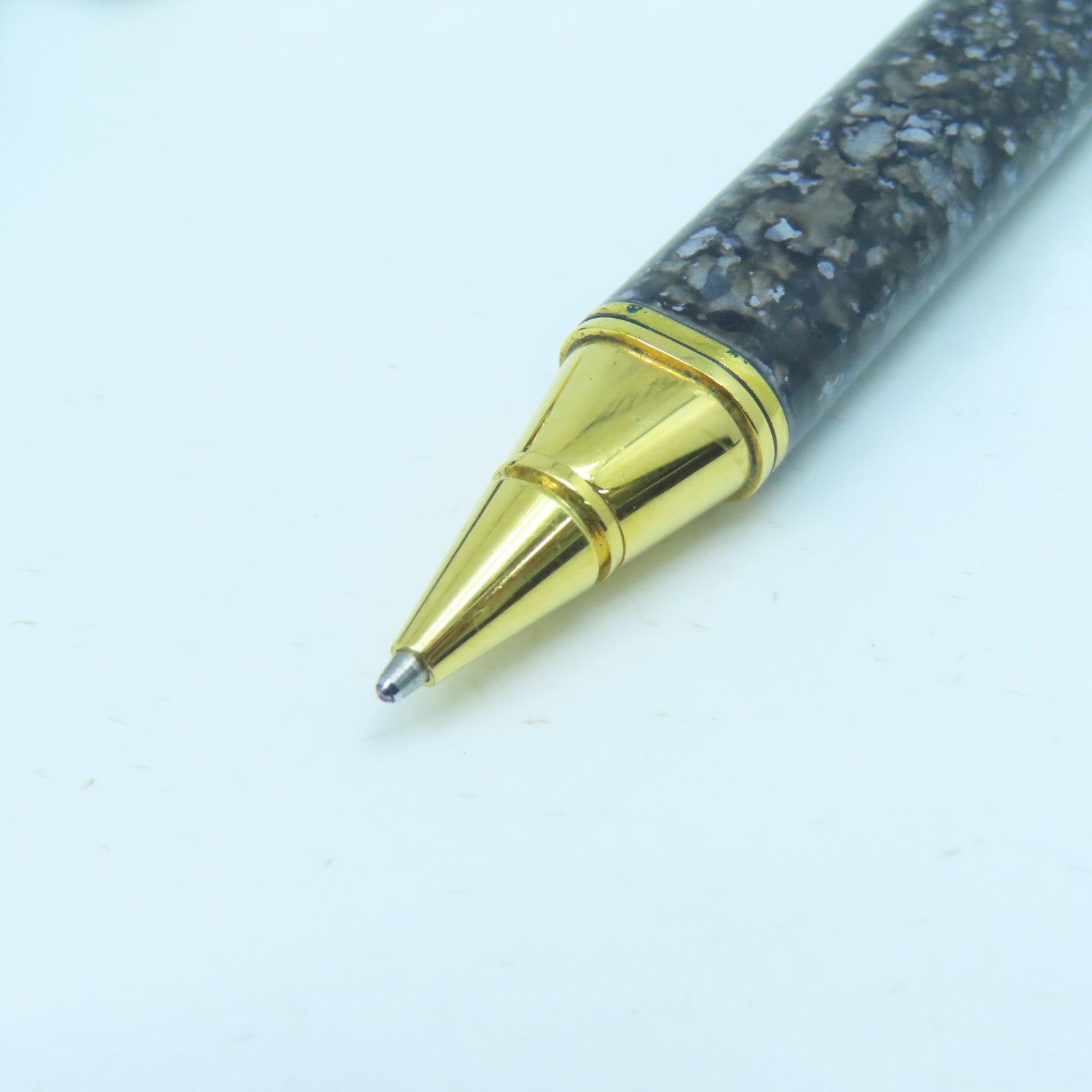 CARTIER 金屬Pen藍色墨水原子筆黑色/金色
