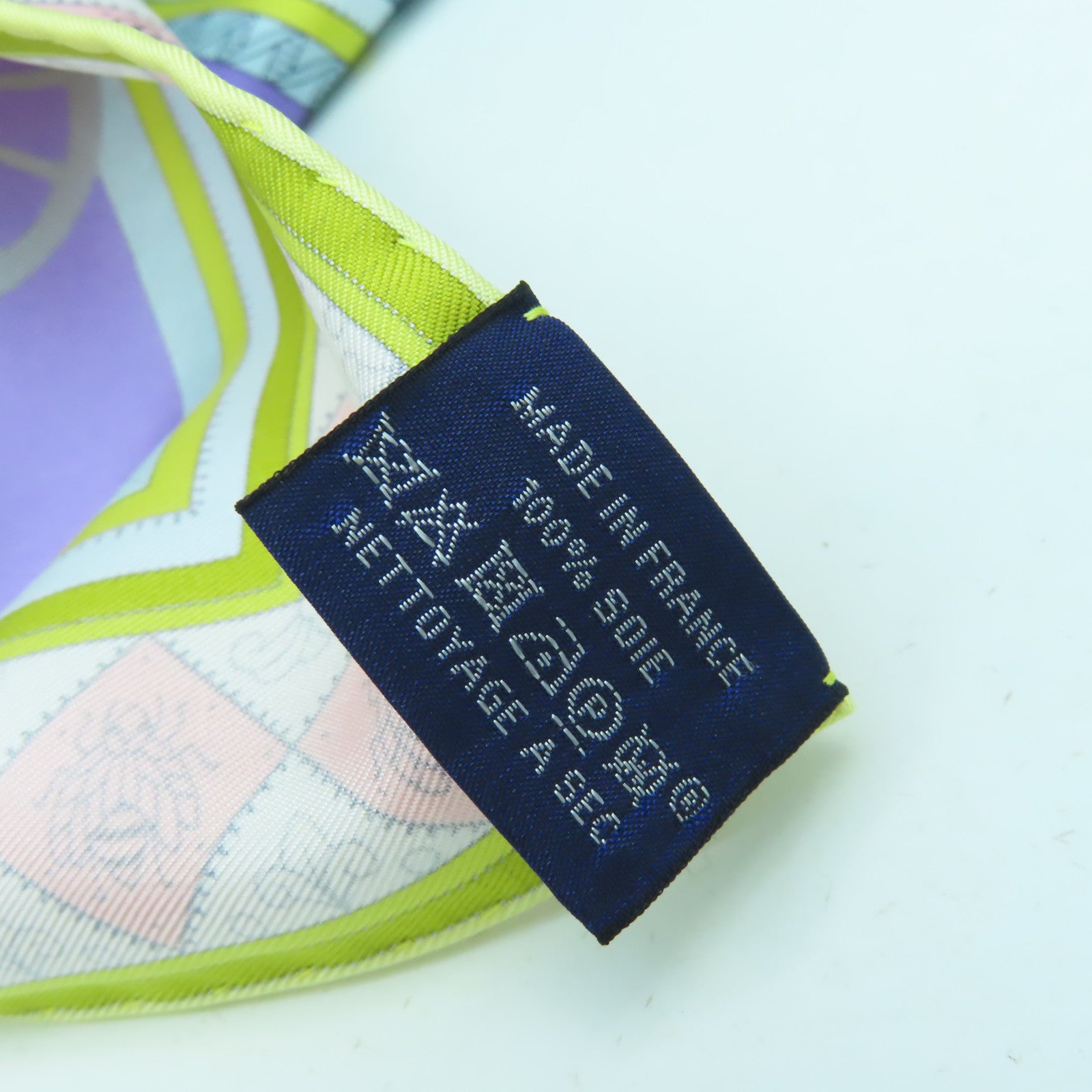 HERMES 絲質Scarf 90x90絲巾藍色/黃色