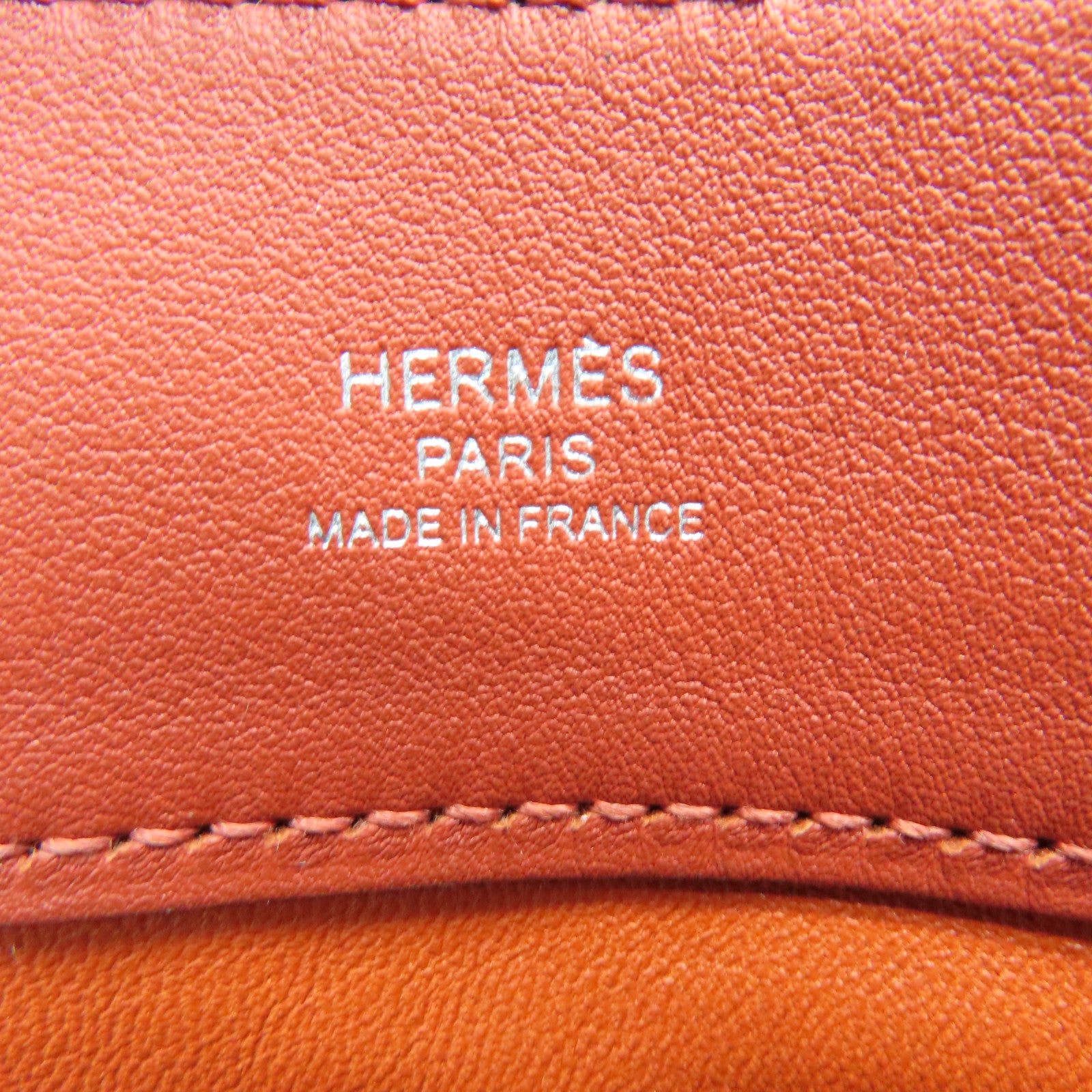 HERMES Swift皮革Aline银扣肩背袋玛瑙色/砖块红