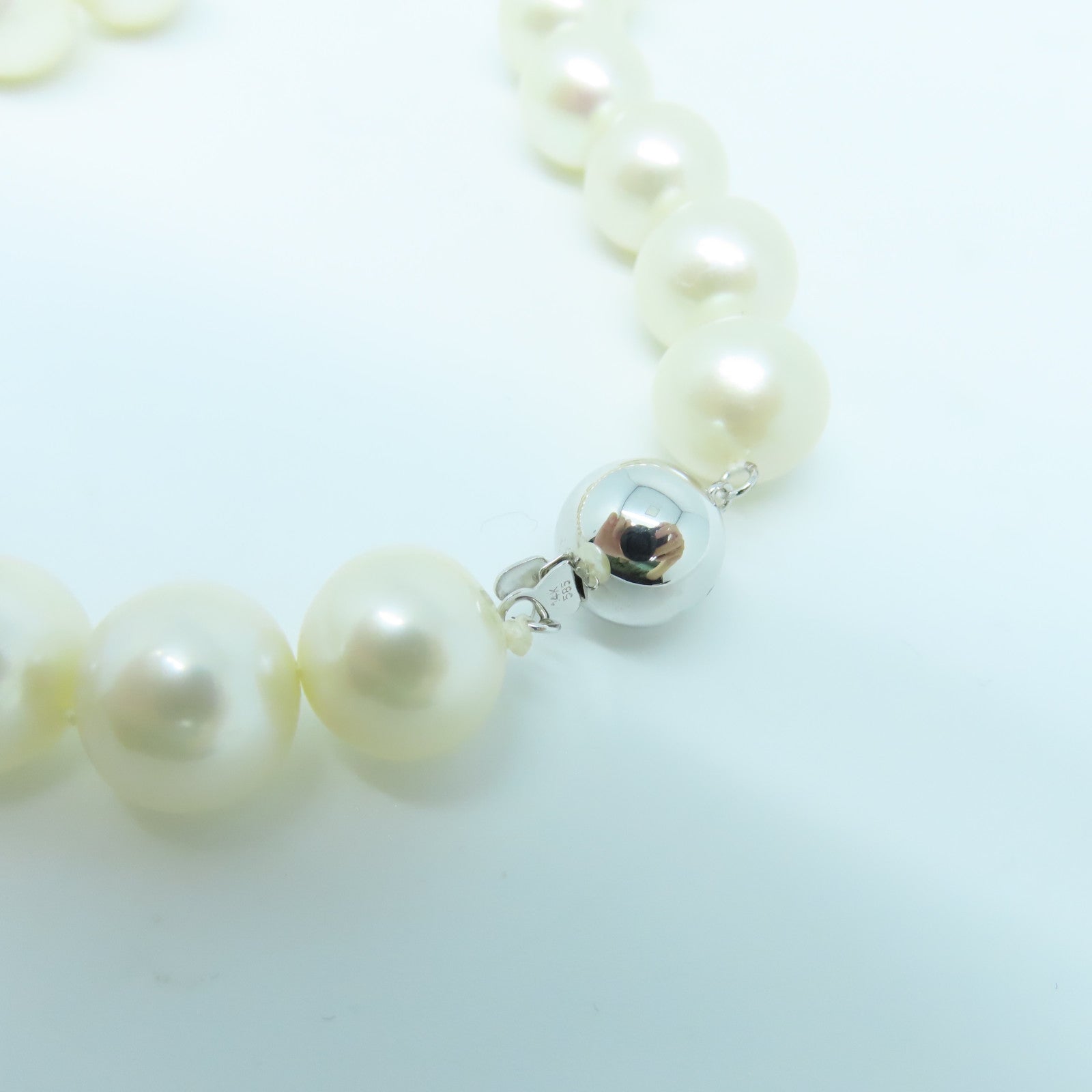 JEWELRY 14K White Gold Pearl 77.9g Pearl Necklace