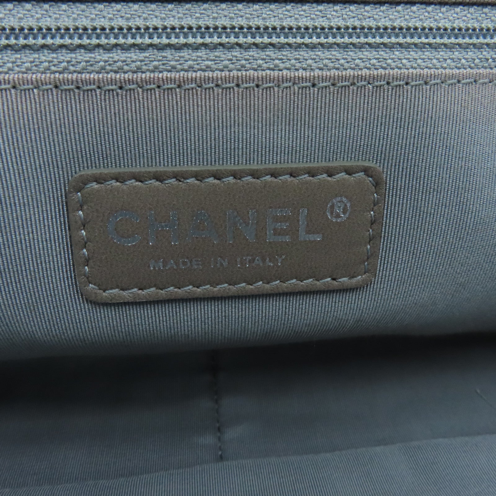 CHANEL 菱格Aged Calf皮革Chain Shoulder Bag銀扣鏈帶肩背袋藍色/粉紅色