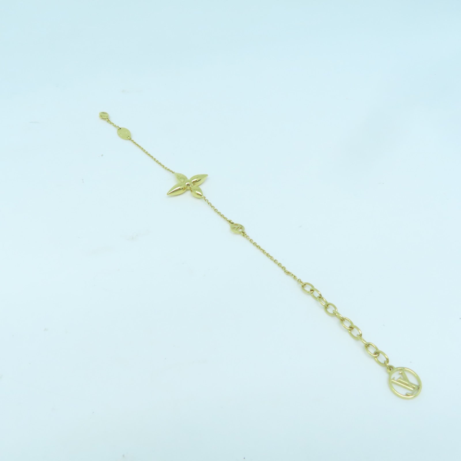 LOUIS VUITTON 金屬Louisette Bracelet手鏈金色