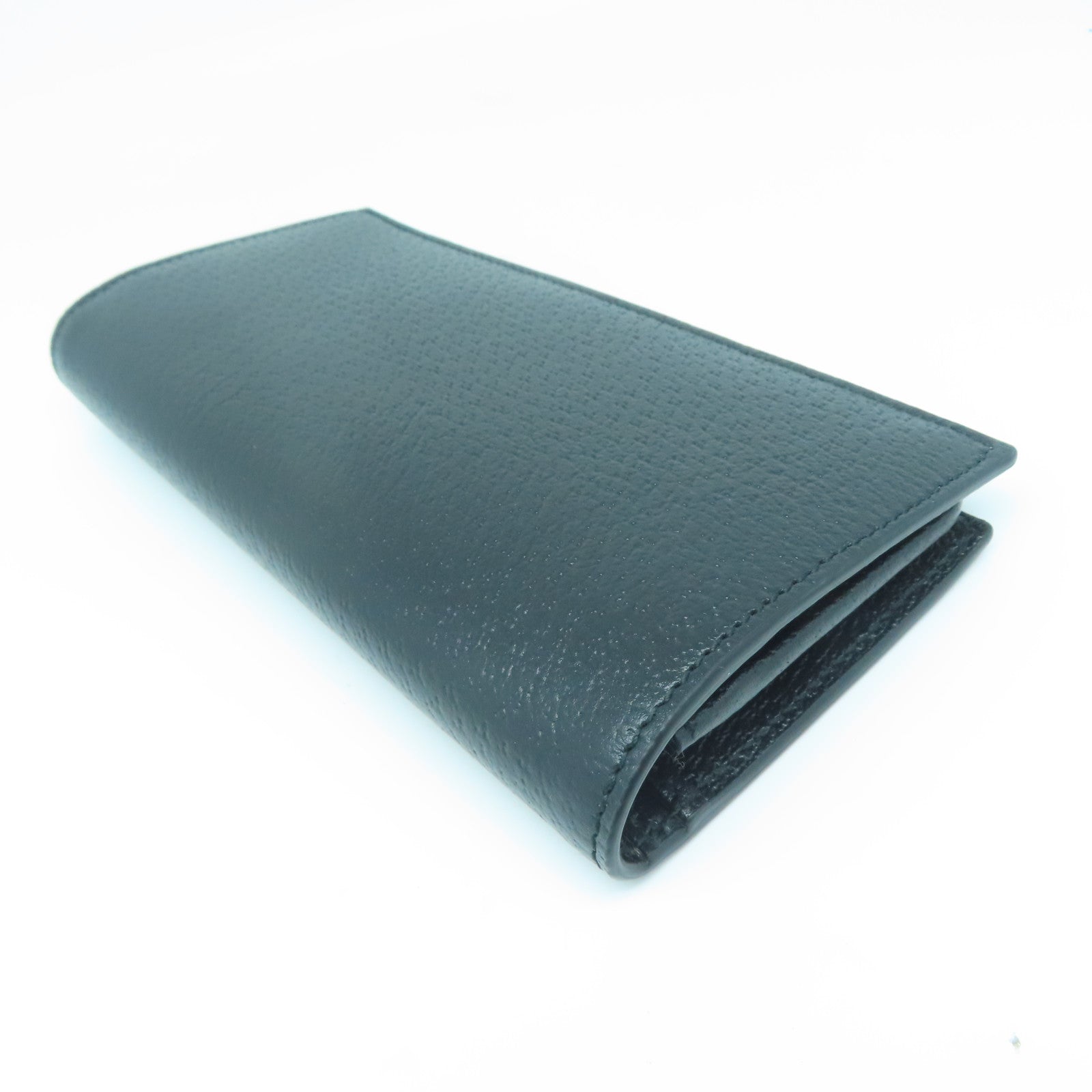 GUCCI 牛皮皮革Long Wallet金扣长钱包黑色