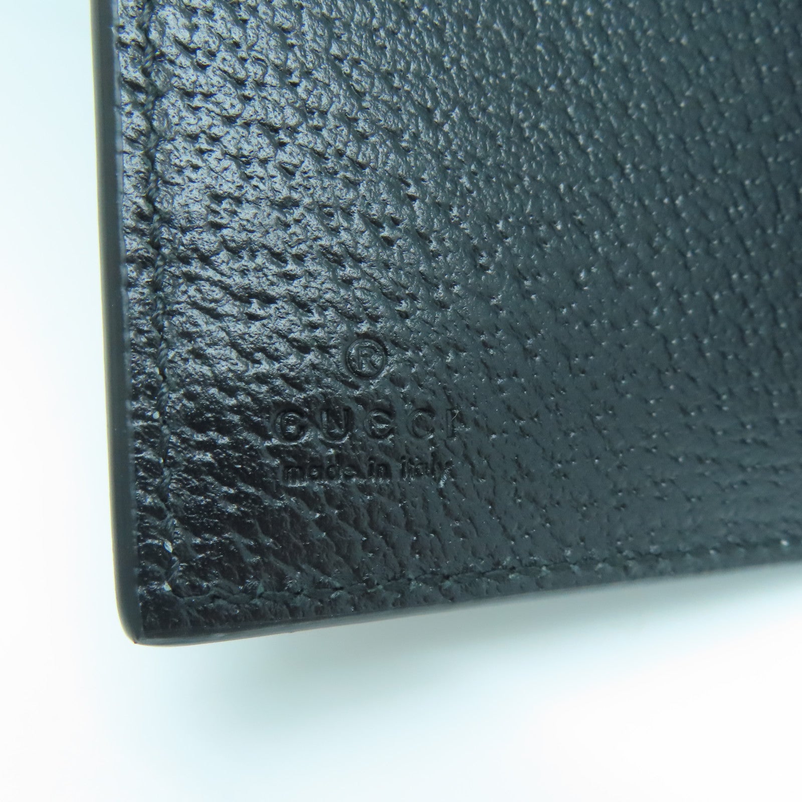 GUCCI 牛皮皮革Long Wallet金扣长钱包黑色