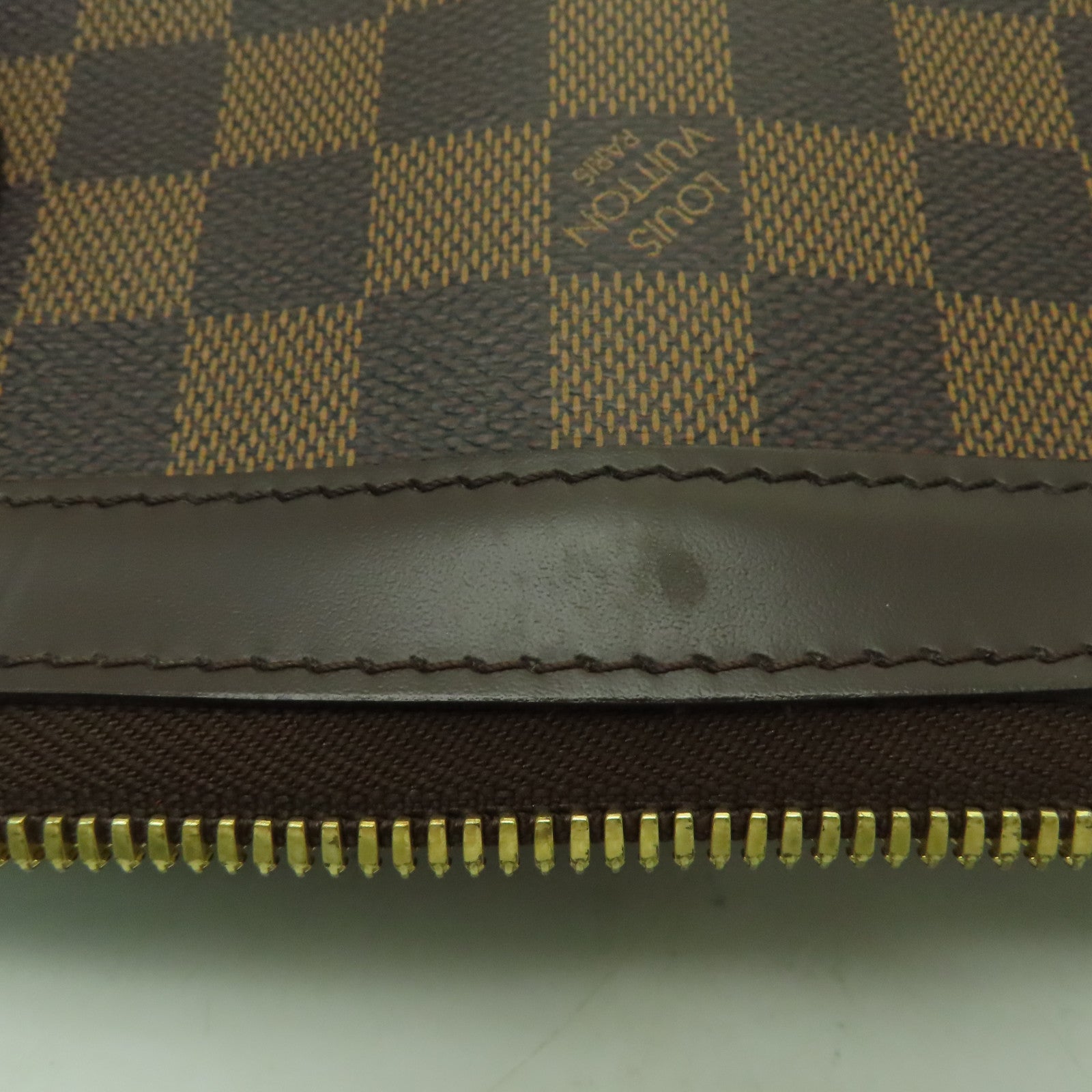 LOUIS VUITTON Damier Tivoli GM金扣手挽肩背兩用袋啡色