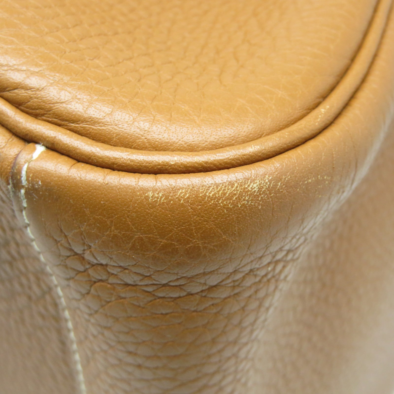 HERMES Clemence皮革Lindy 34銀扣肩背袋Gold金棕色