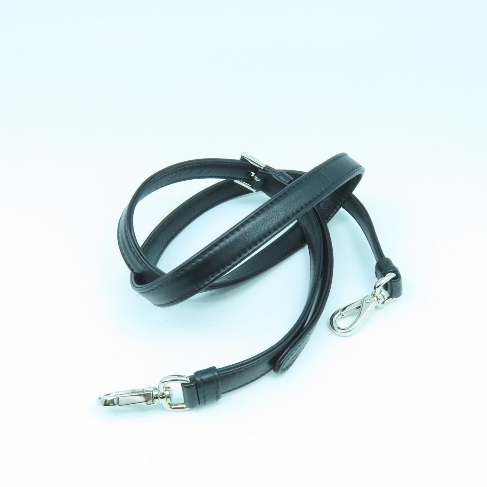 PRADA Nappa皮革Antique Mini Tote銀扣手挽肩背兩用袋黑色