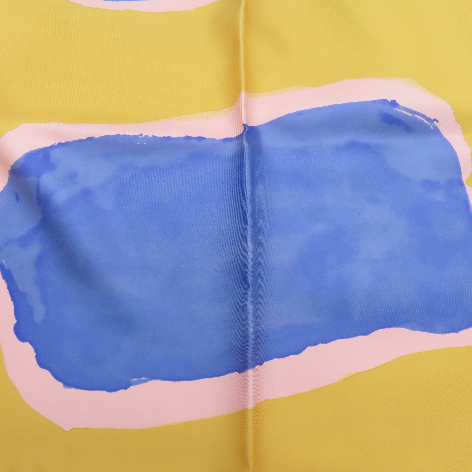 HERMES 【激減優惠】絲質Scarf 90x90絲巾黃色/紫色