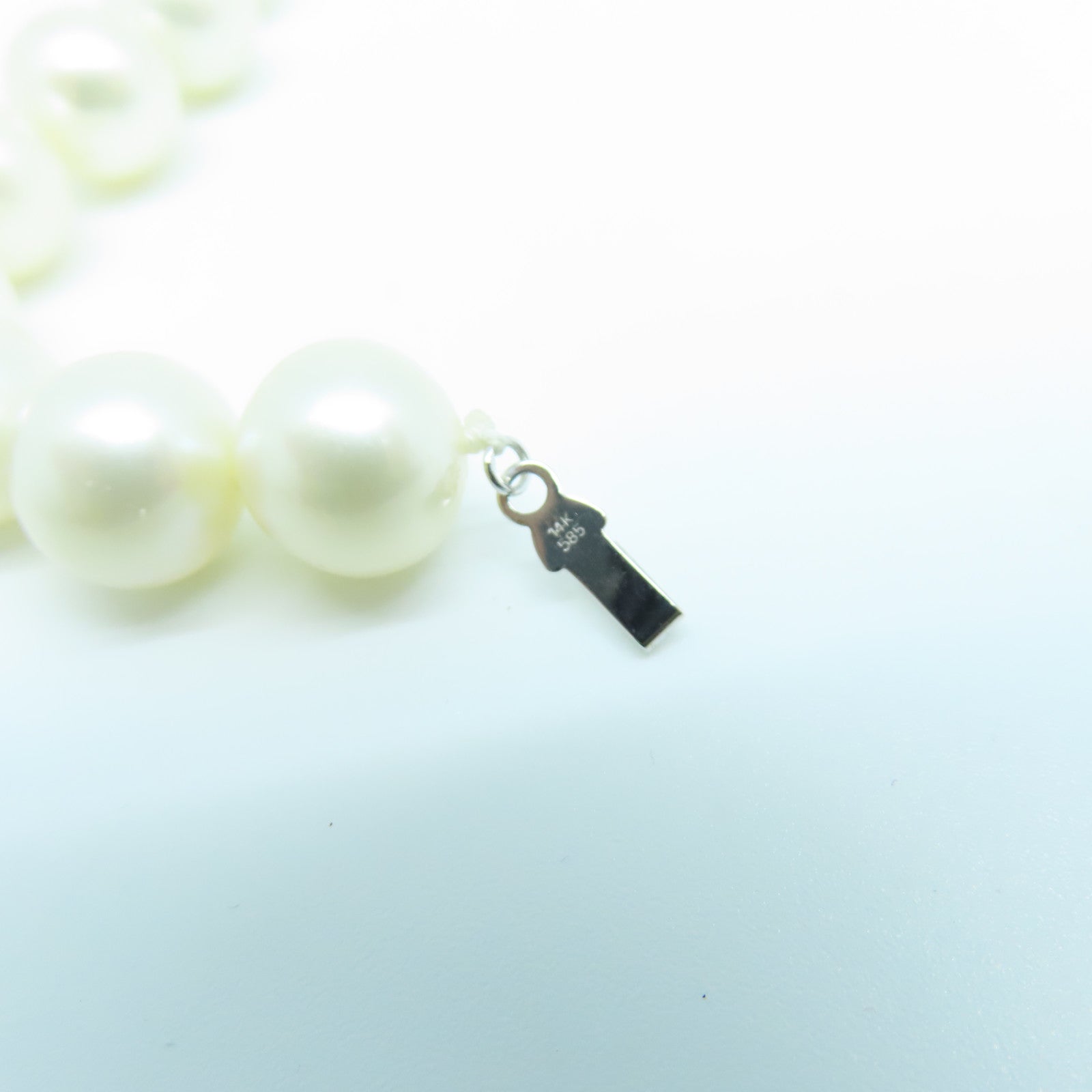 JEWELRY 14K White Gold Pearl 77.9g Pearl Necklace