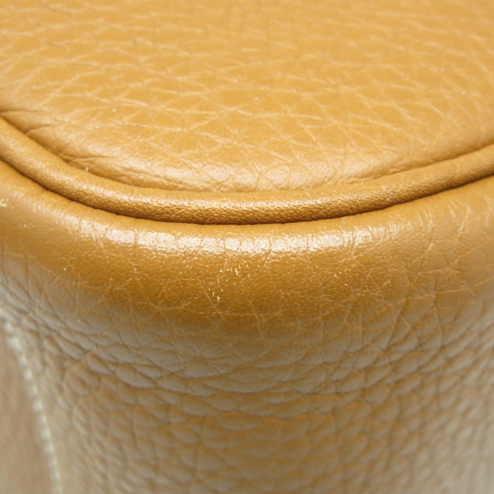 HERMES Clemence皮革Lindy 34銀扣肩背袋Gold金棕色