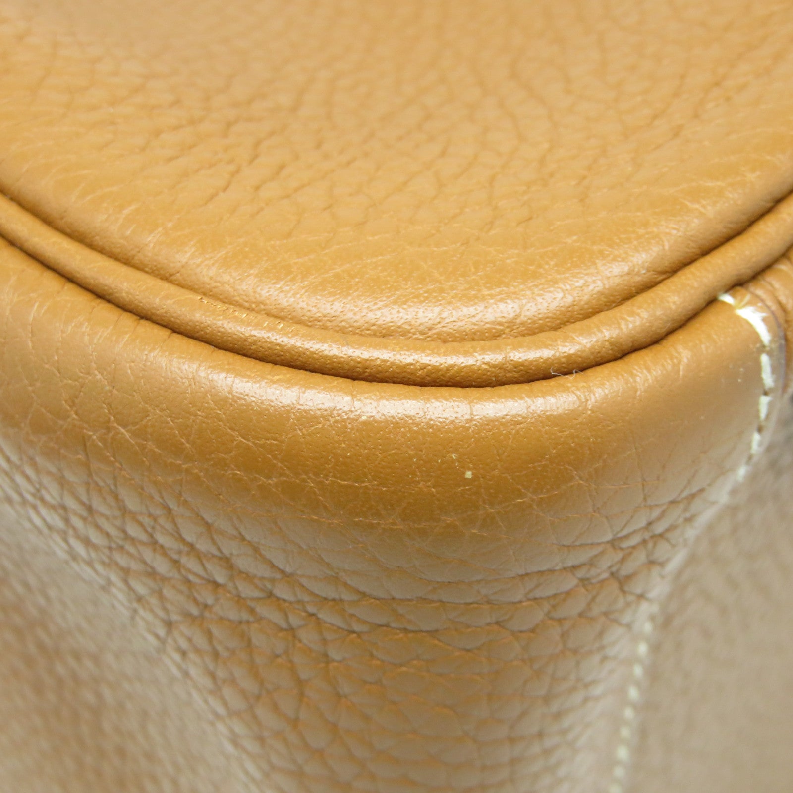 HERMES Clemence皮革Lindy 34銀扣肩背袋Gold金棕色