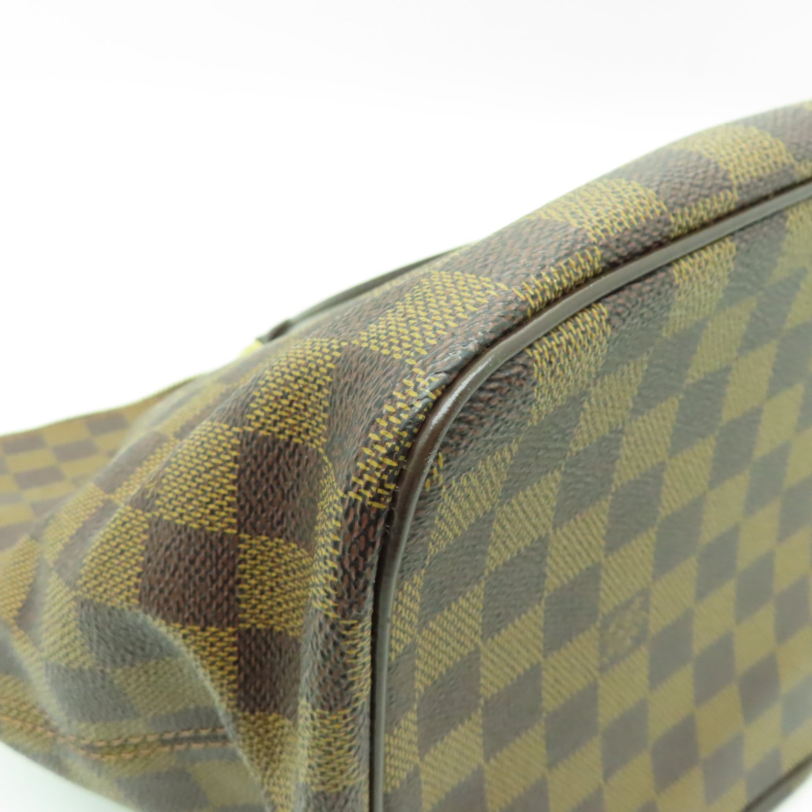 LOUIS VUITTON 【激減優惠】Damier Saleya MM金扣手挽袋啡色