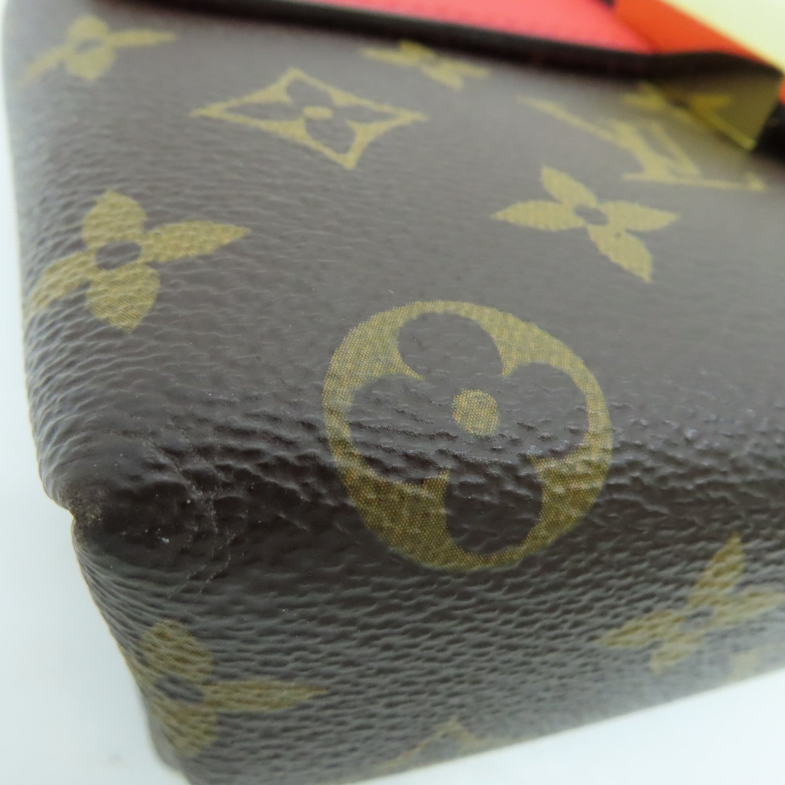 LOUIS VUITTON Monogram Locky BB 2 way  Shoulder Bag金扣兩用手挽肩背袋紅色