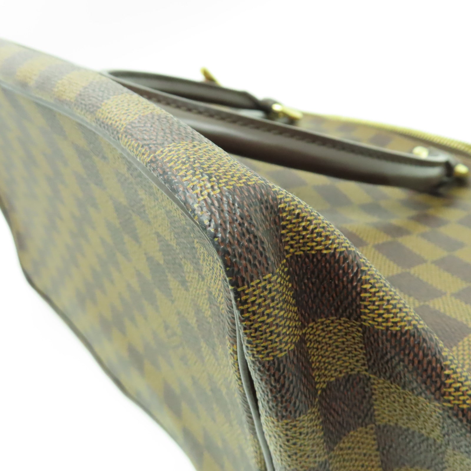 LOUIS VUITTON 【激減優惠】Damier Saleya MM金扣手挽袋啡色