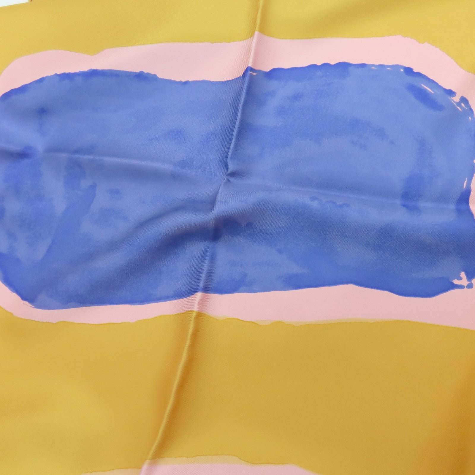 HERMES 【激減優惠】絲質Scarf 90x90絲巾黃色/紫色