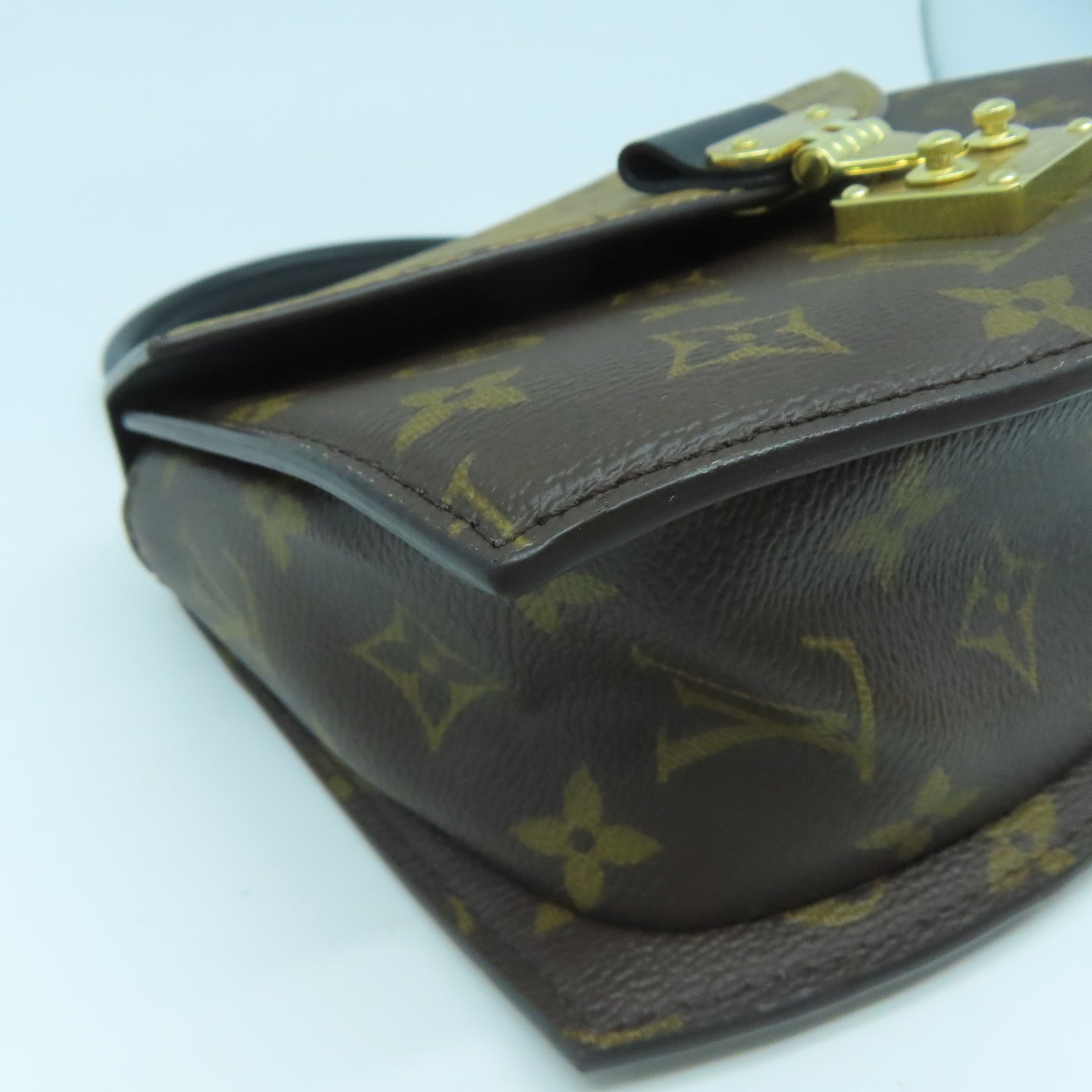 LOUIS VUITTON Monogram Reverse Tilsitt金扣手挽肩背兩用袋啡色