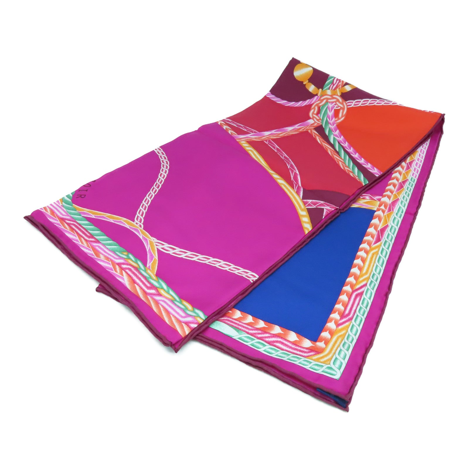 HERMES 絲質Scarf 90x90絲巾桃紅色