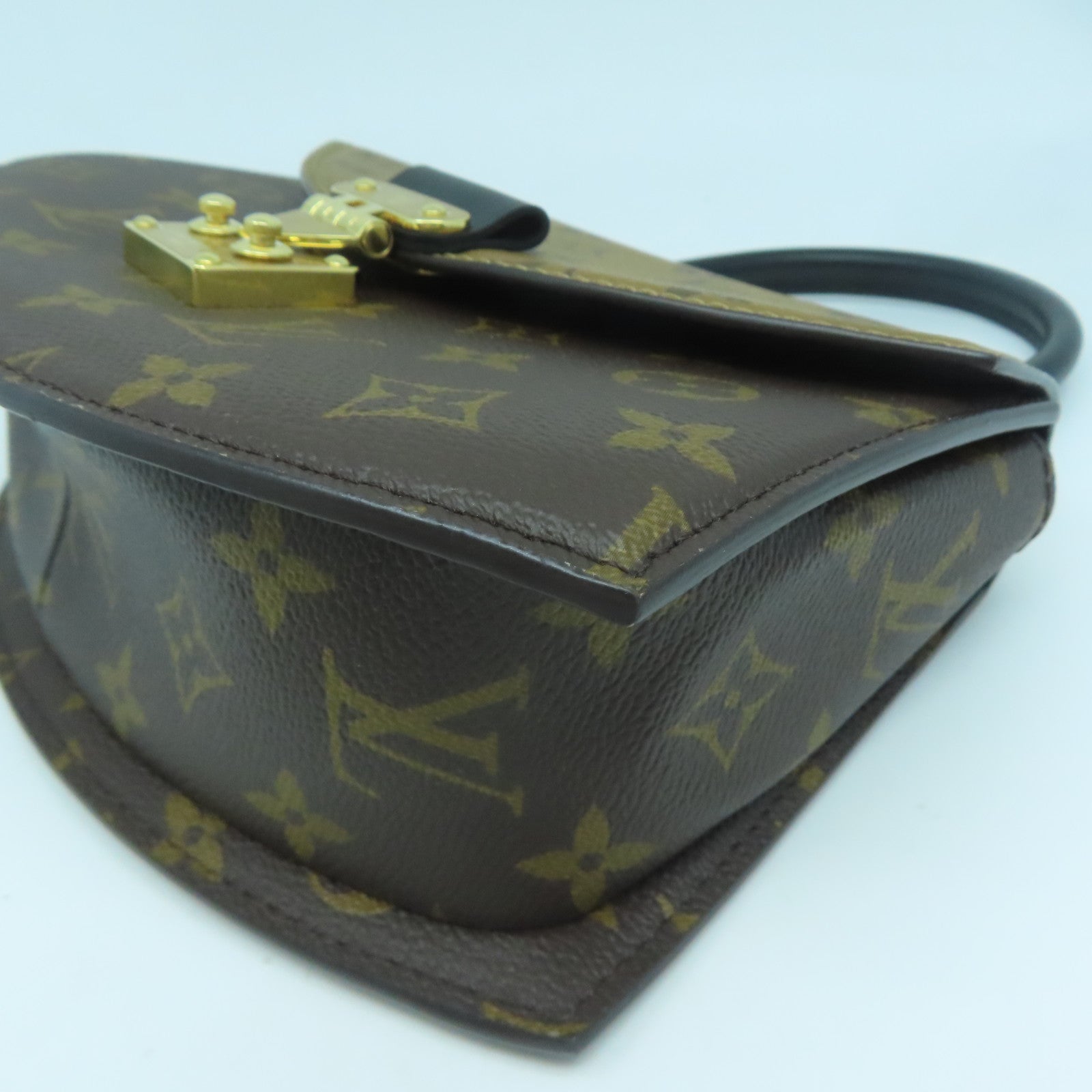 LOUIS VUITTON Monogram Reverse Tilsitt金扣手挽肩背兩用袋啡色