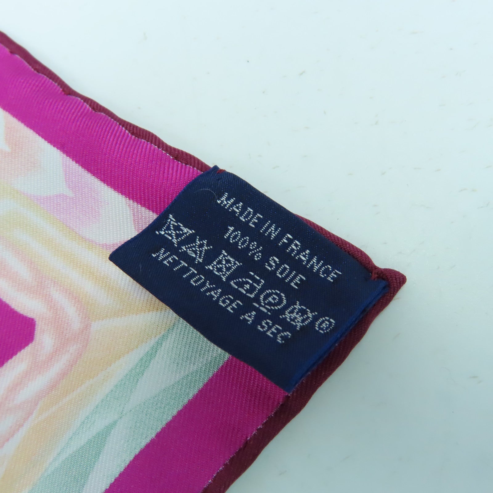 HERMES 絲質Scarf 90x90絲巾桃紅色