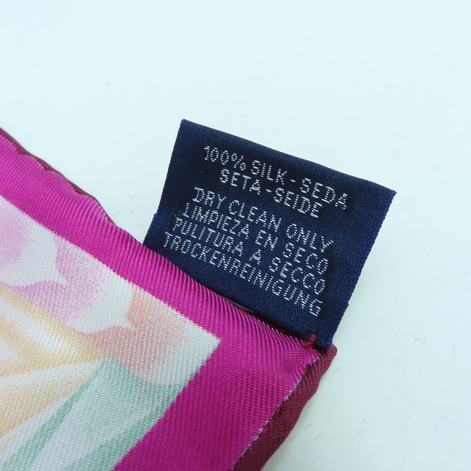HERMES 絲質Scarf 90x90絲巾桃紅色