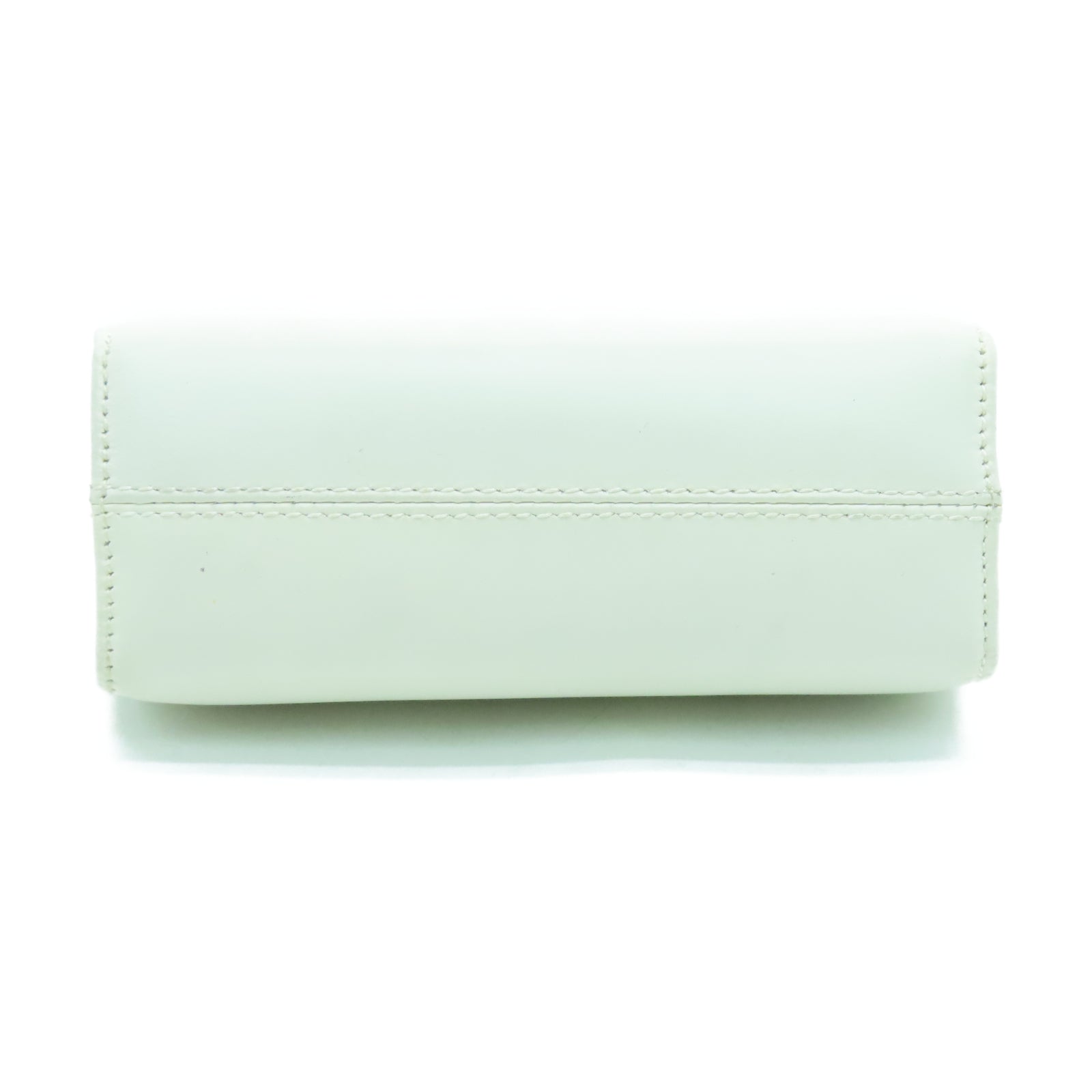 Salvatore Ferragamo 牛皮皮革Shoulder Bag金扣鏈帶肩背袋白色