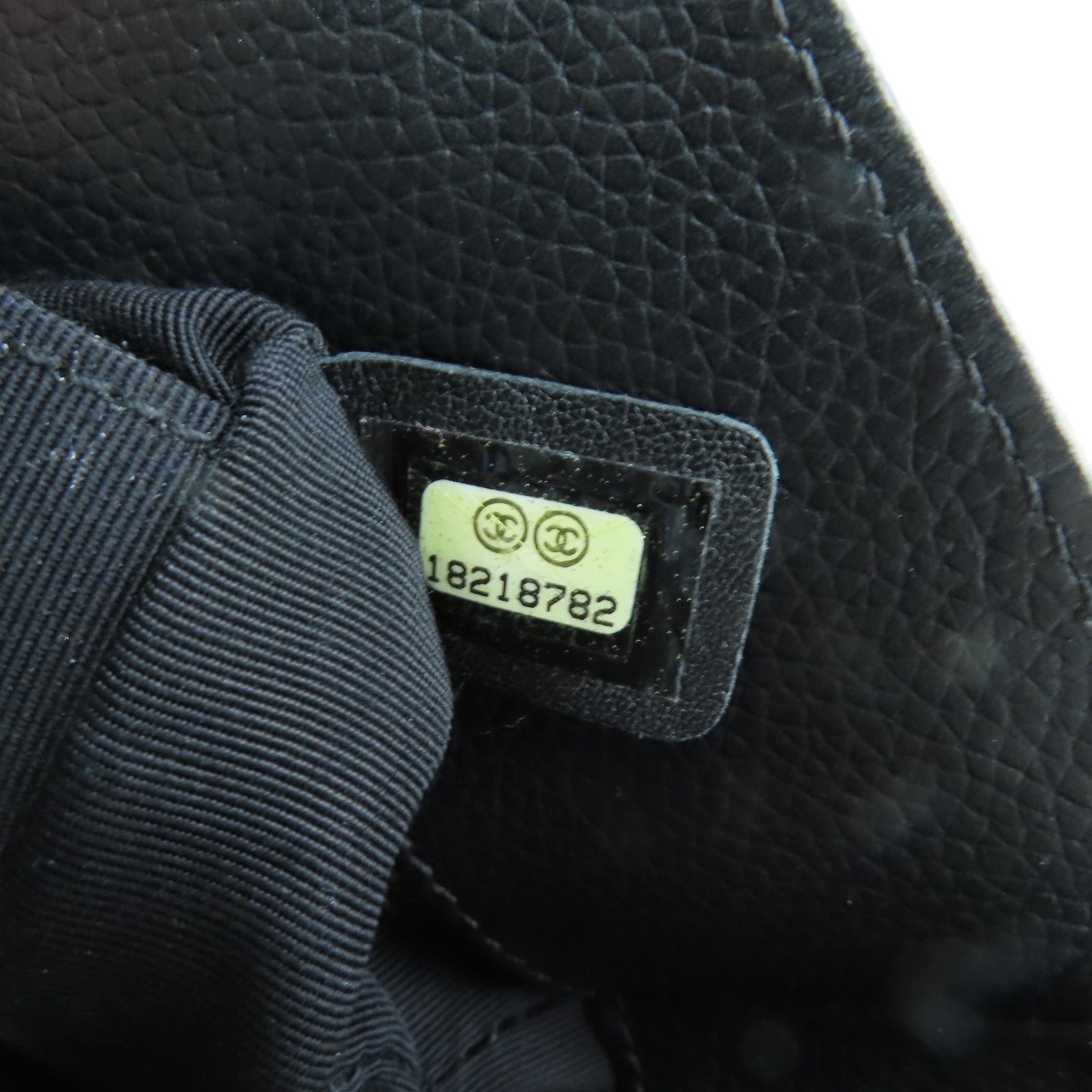 CHANEL 皮革Hand Bag銀扣手挽袋黑色