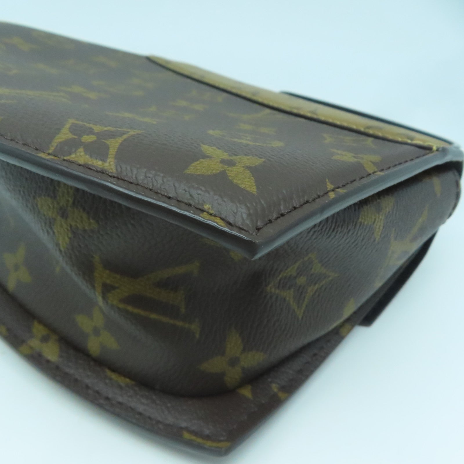 LOUIS VUITTON Monogram Reverse Tilsitt金扣手挽肩背兩用袋啡色