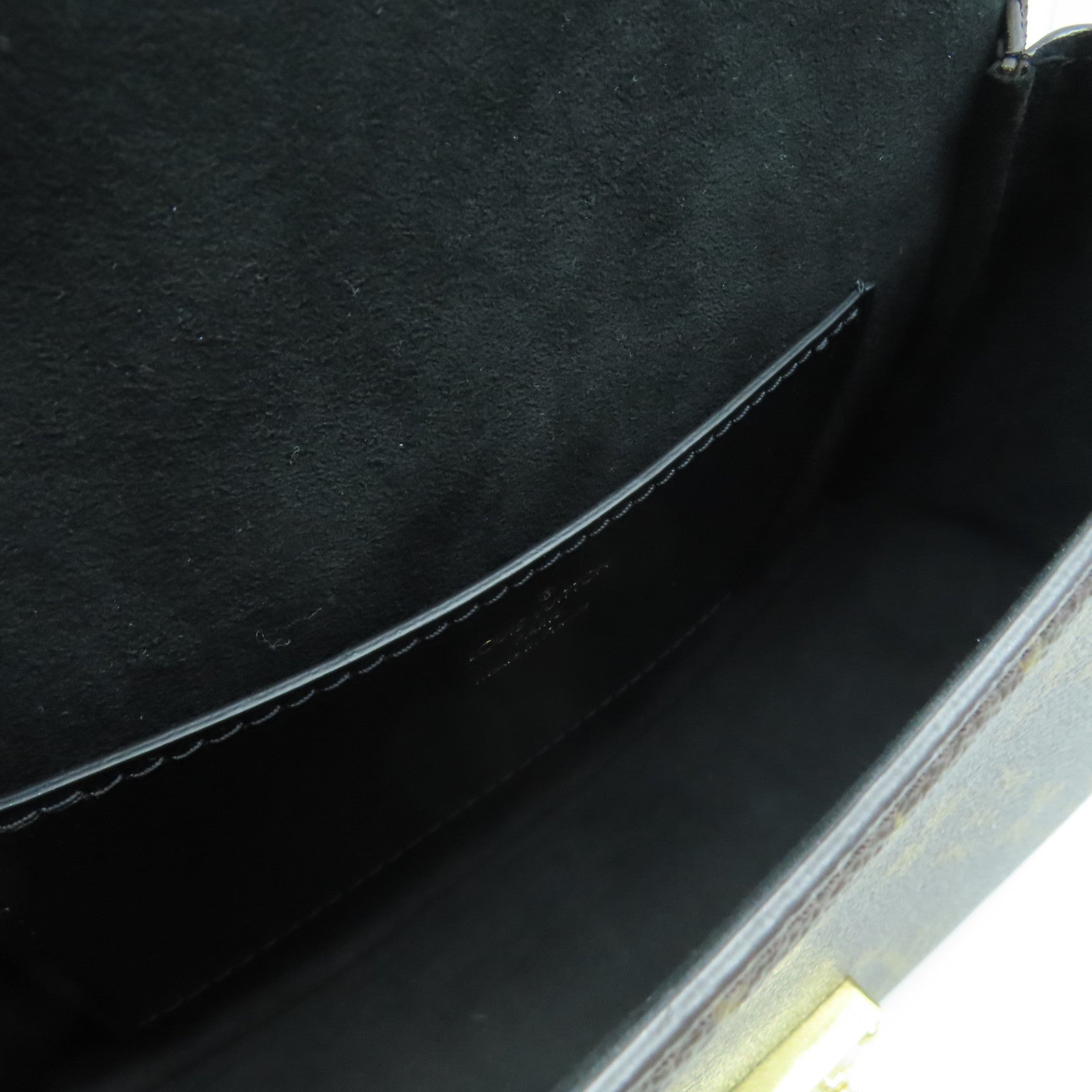 LOUIS VUITTON Monogram Reverse Tilsitt金扣手挽肩背兩用袋啡色