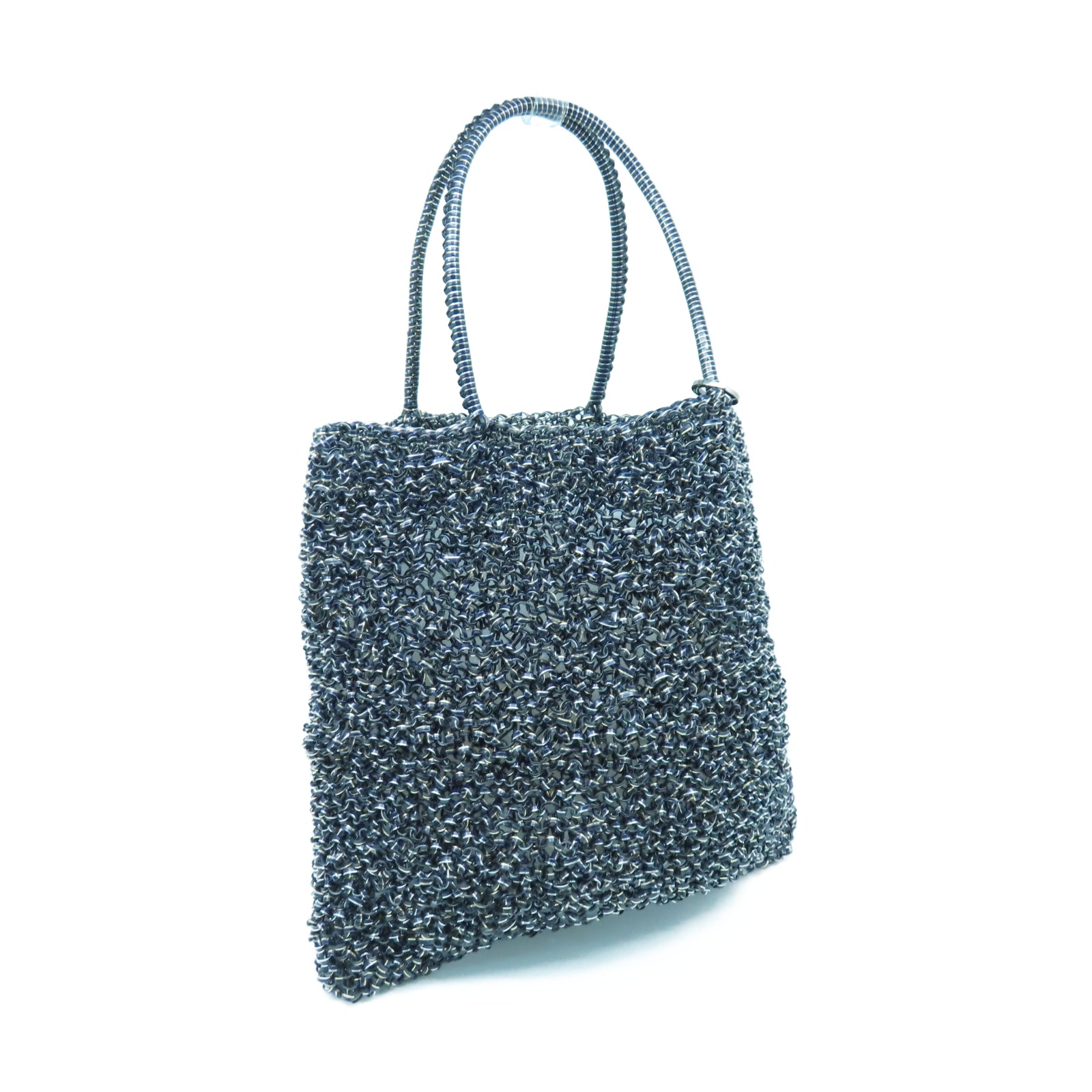 ANTEPRIMA PVC Hand Bag銀扣手挽袋黑色