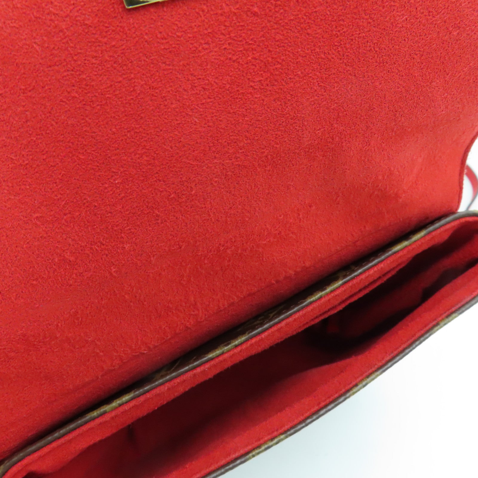 LOUIS VUITTON Monogram Locky BB 2 way  Shoulder Bag金扣兩用手挽肩背袋紅色
