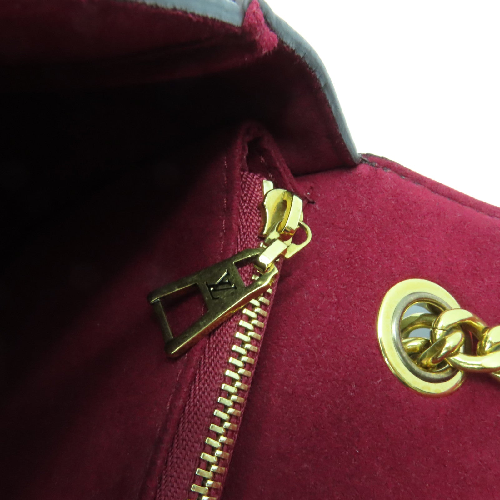 LOUIS VUITTON Monogram Passy金扣鏈帶肩背袋啡色