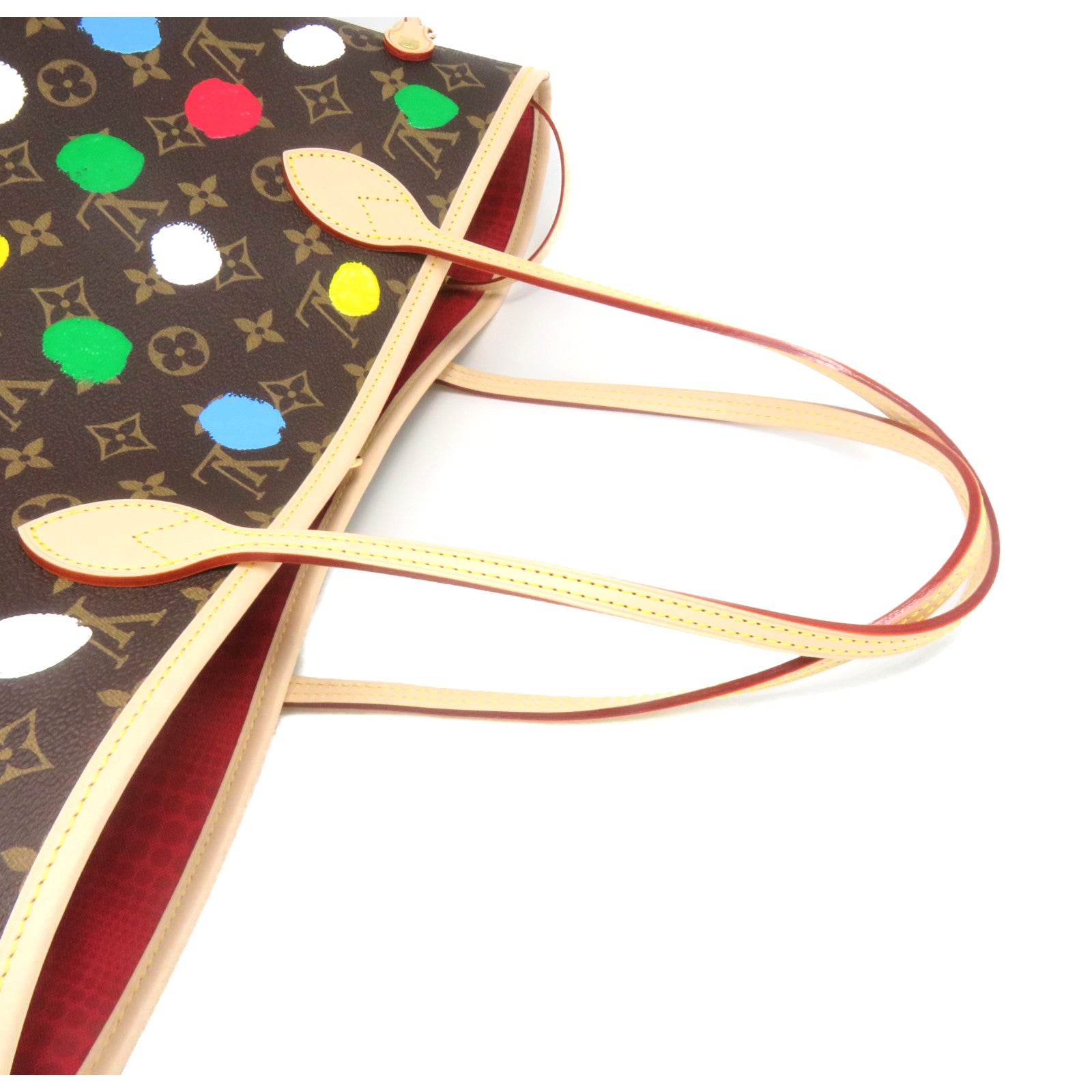 LOUIS VUITTON Monogram LV X YK Neverfull MM Tote Bag Brown/Color
