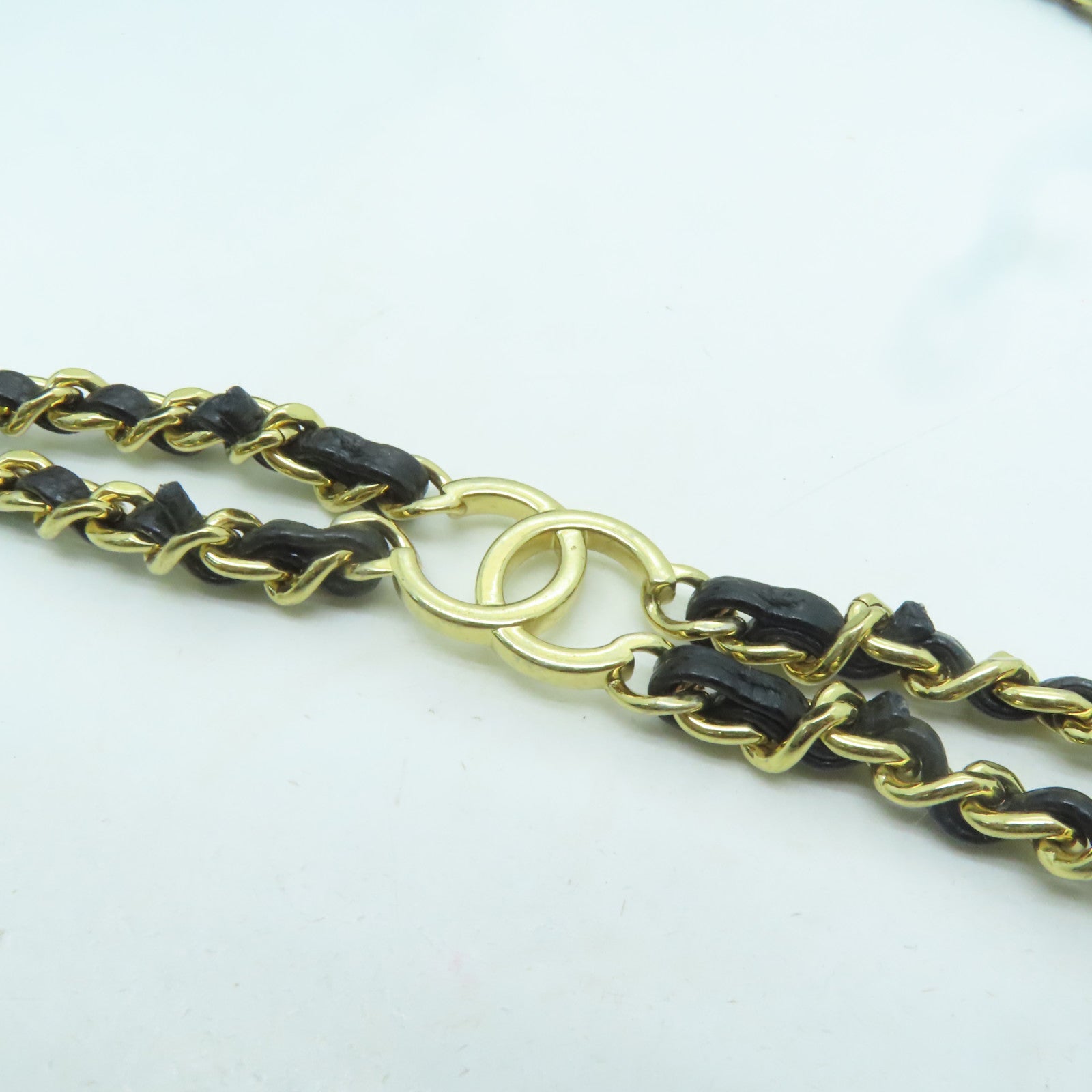 CHANEL 菱格Caviar皮革Chain Shoulder金扣肩背袋黑色