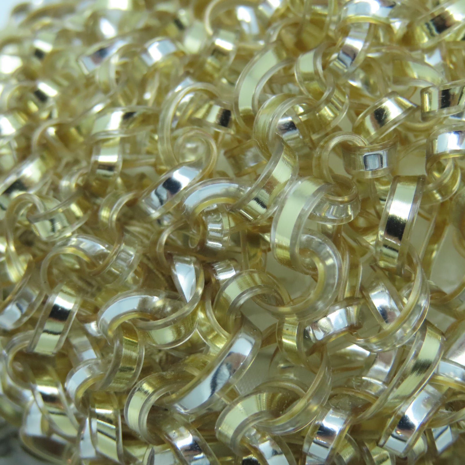 ANTEPRIMA PVC Chain Shoulder銀扣鏈帶肩背袋金色