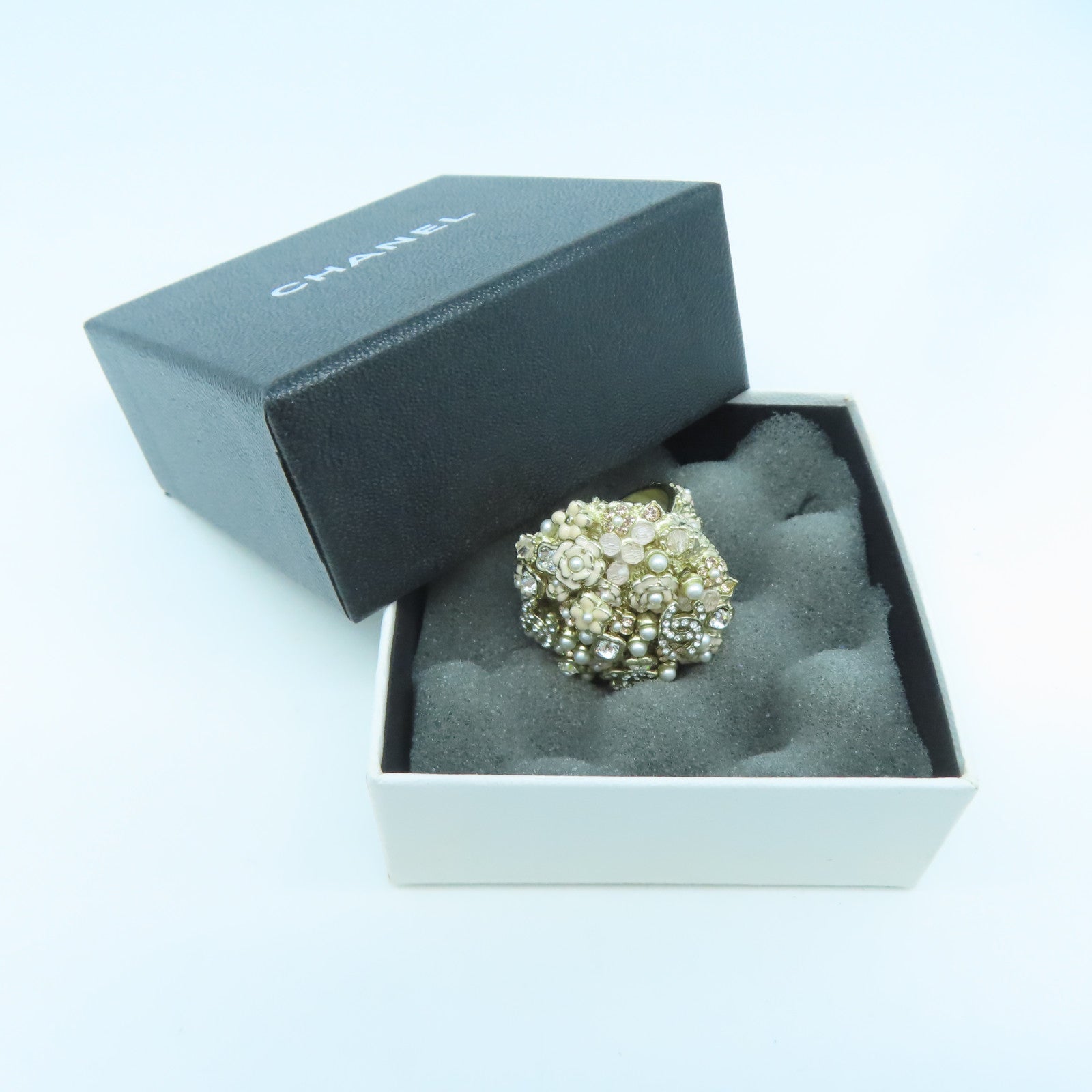 CHANEL 【激減優惠】金屬Ring戒指金色US#7
