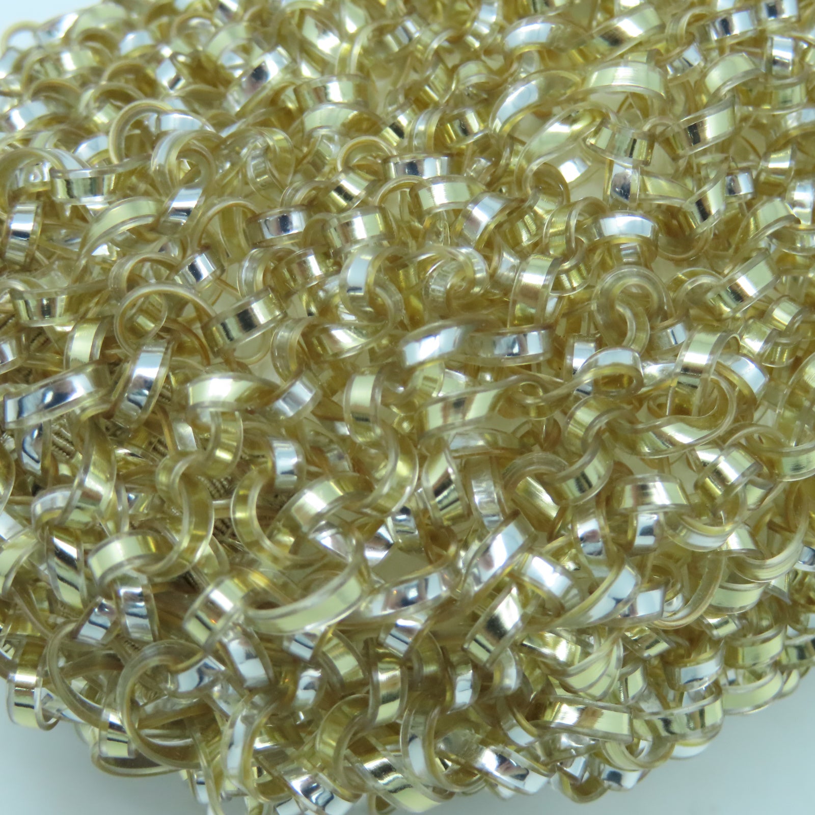 ANTEPRIMA PVC Chain Shoulder銀扣鏈帶肩背袋金色