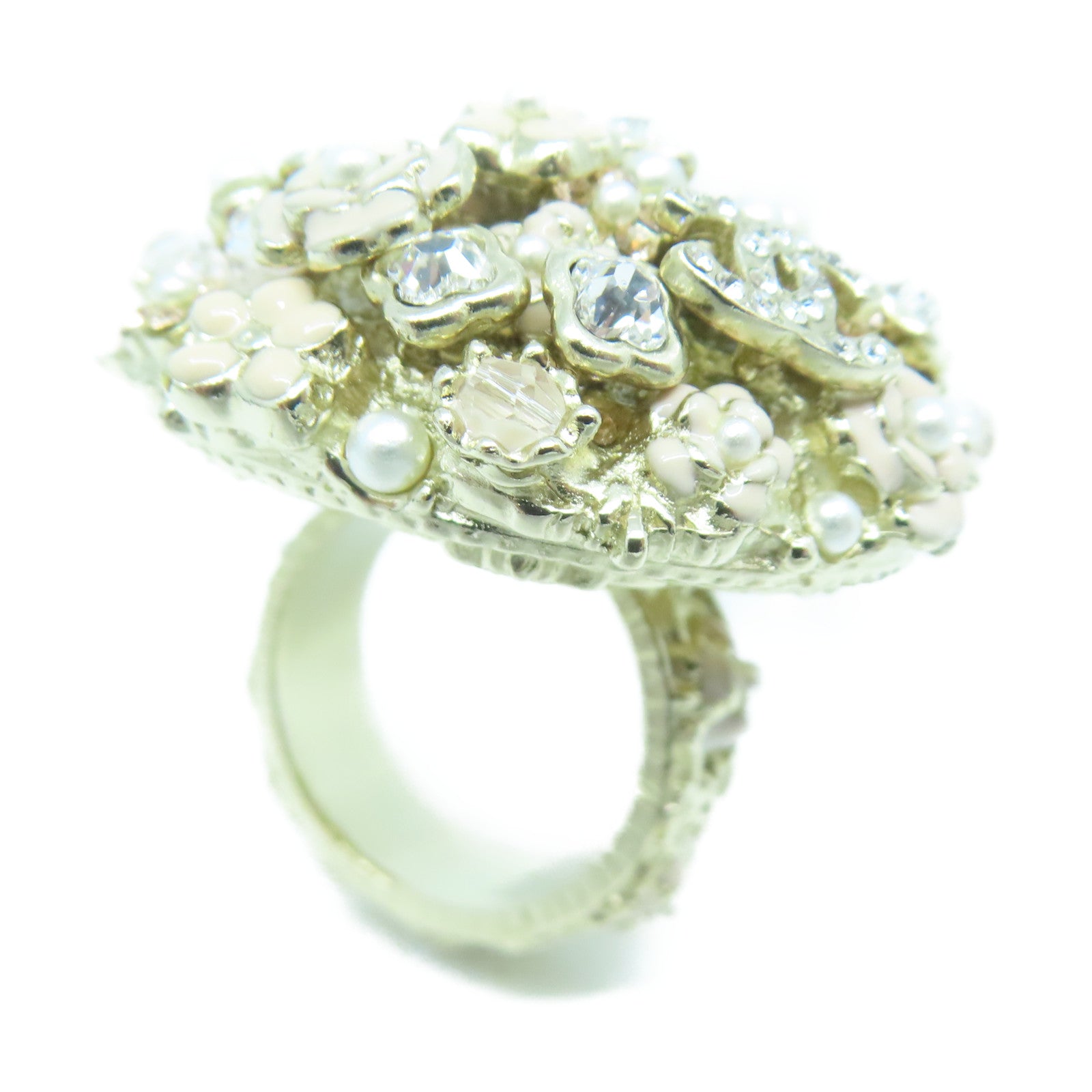 CHANEL 【激減優惠】金屬Ring戒指金色US#7