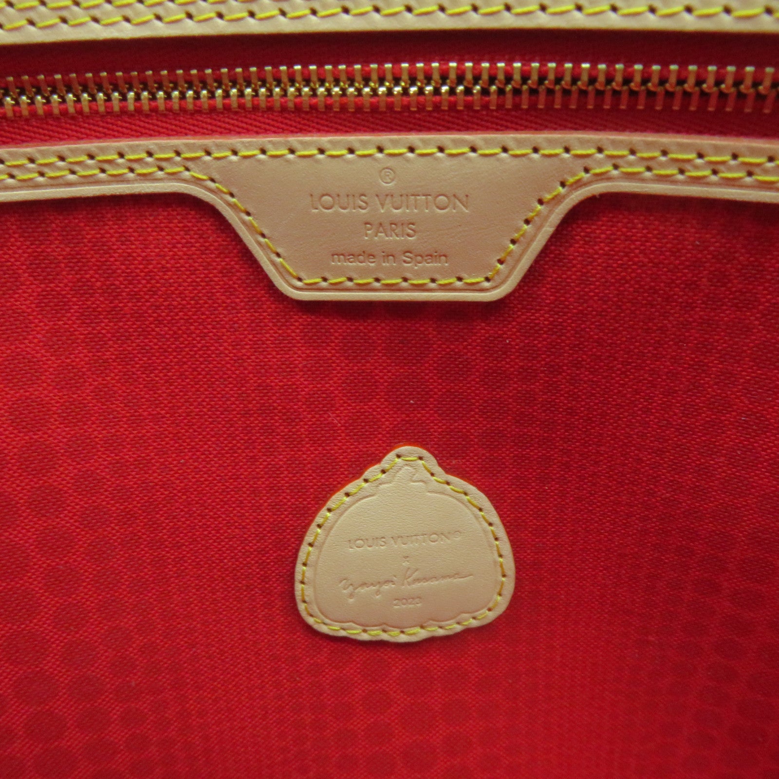 LOUIS VUITTON Monogram LV X YK Neverfull MM Tote Bag Brown/Color