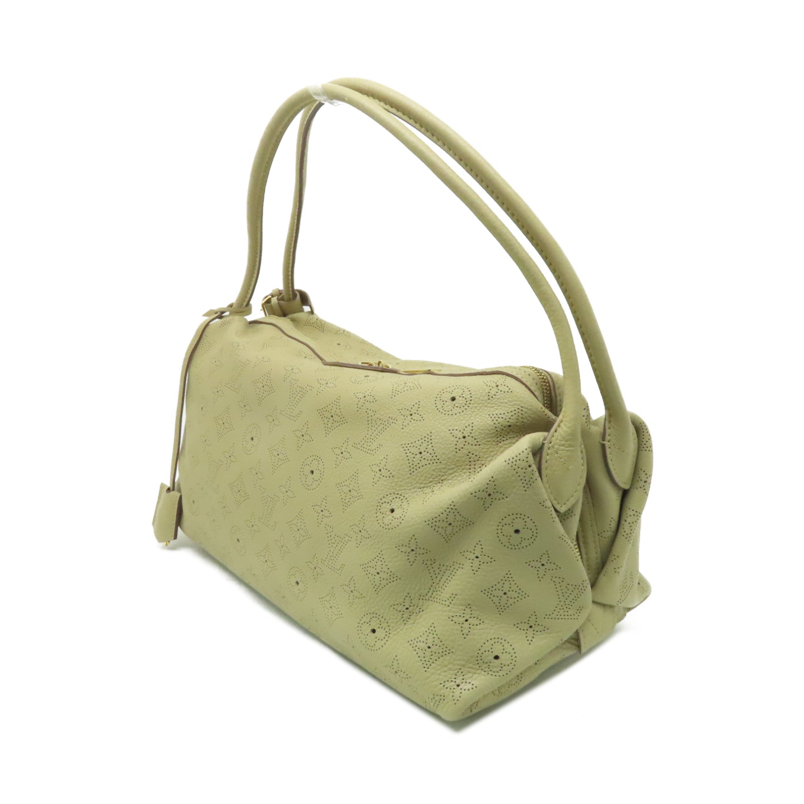 LOUIS VUITTON Mahina Galatea MM金扣肩背袋啡色